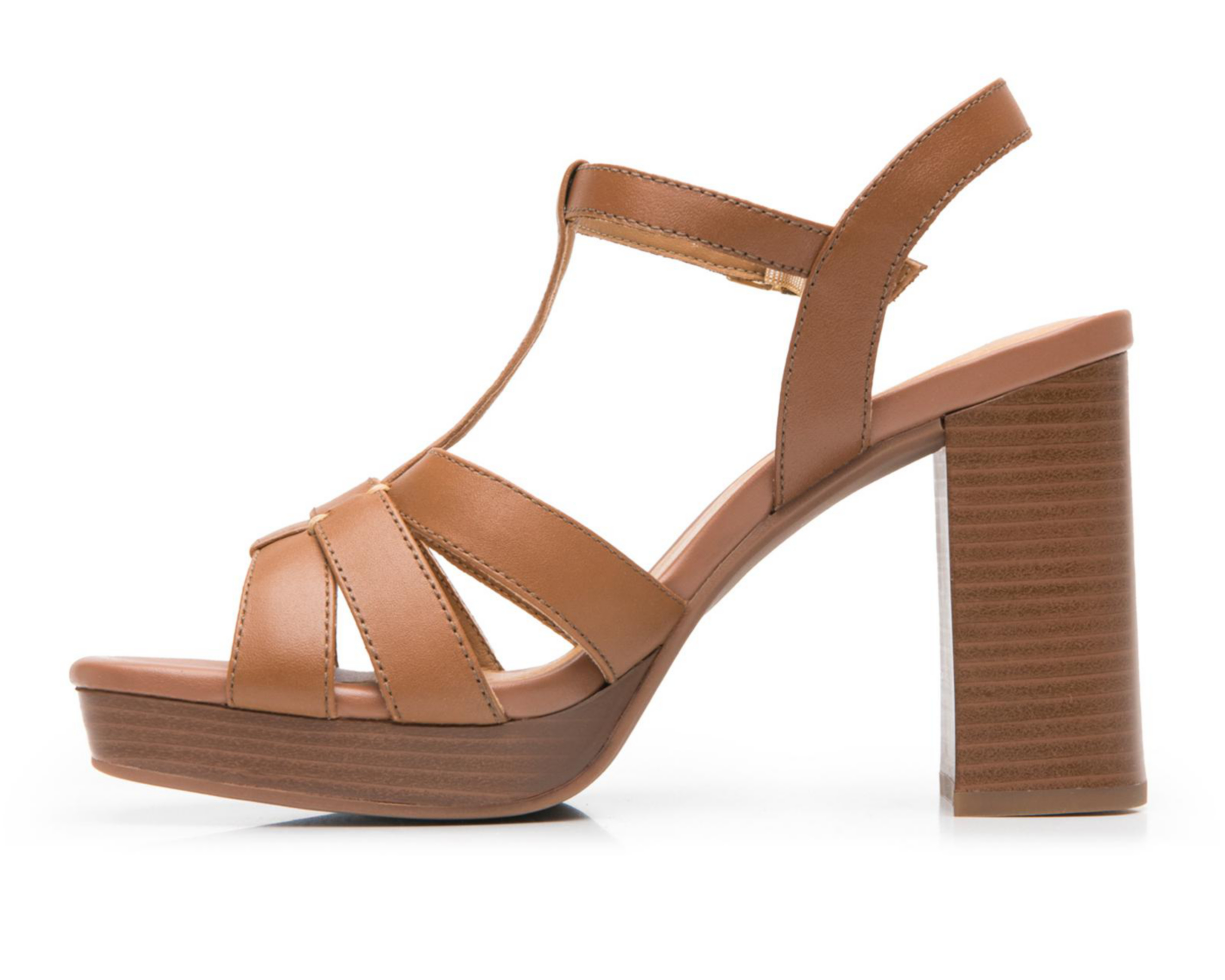 Foto 4 | Sandalias de Tacón Flexi de Piel para Mujer
