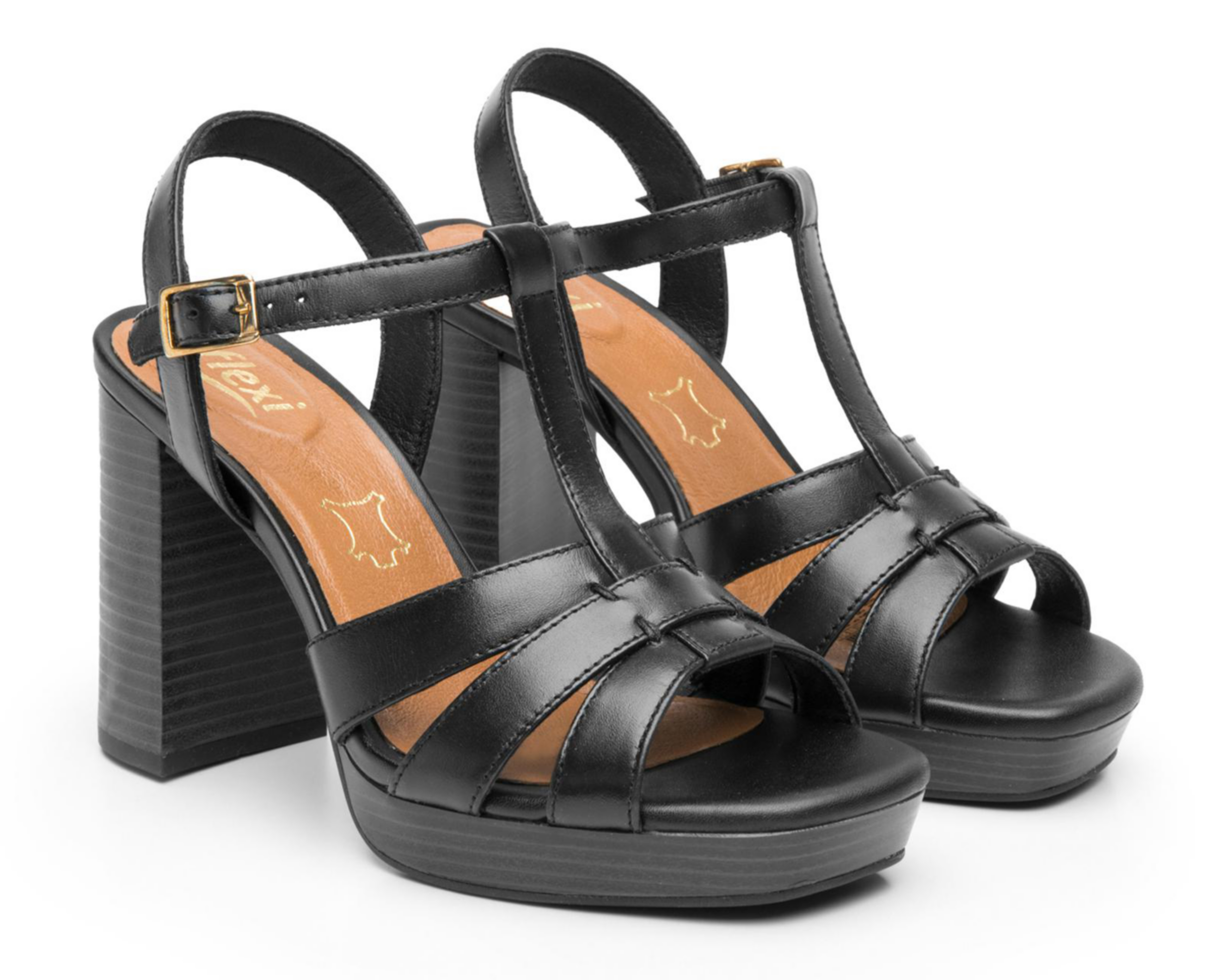 Foto 1 | Sandalias Confort Flexi de Piel para Mujer