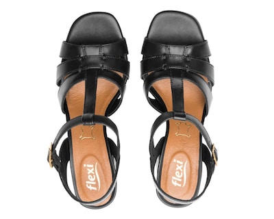 Foto 3 | Sandalias Confort Flexi de Piel para Mujer