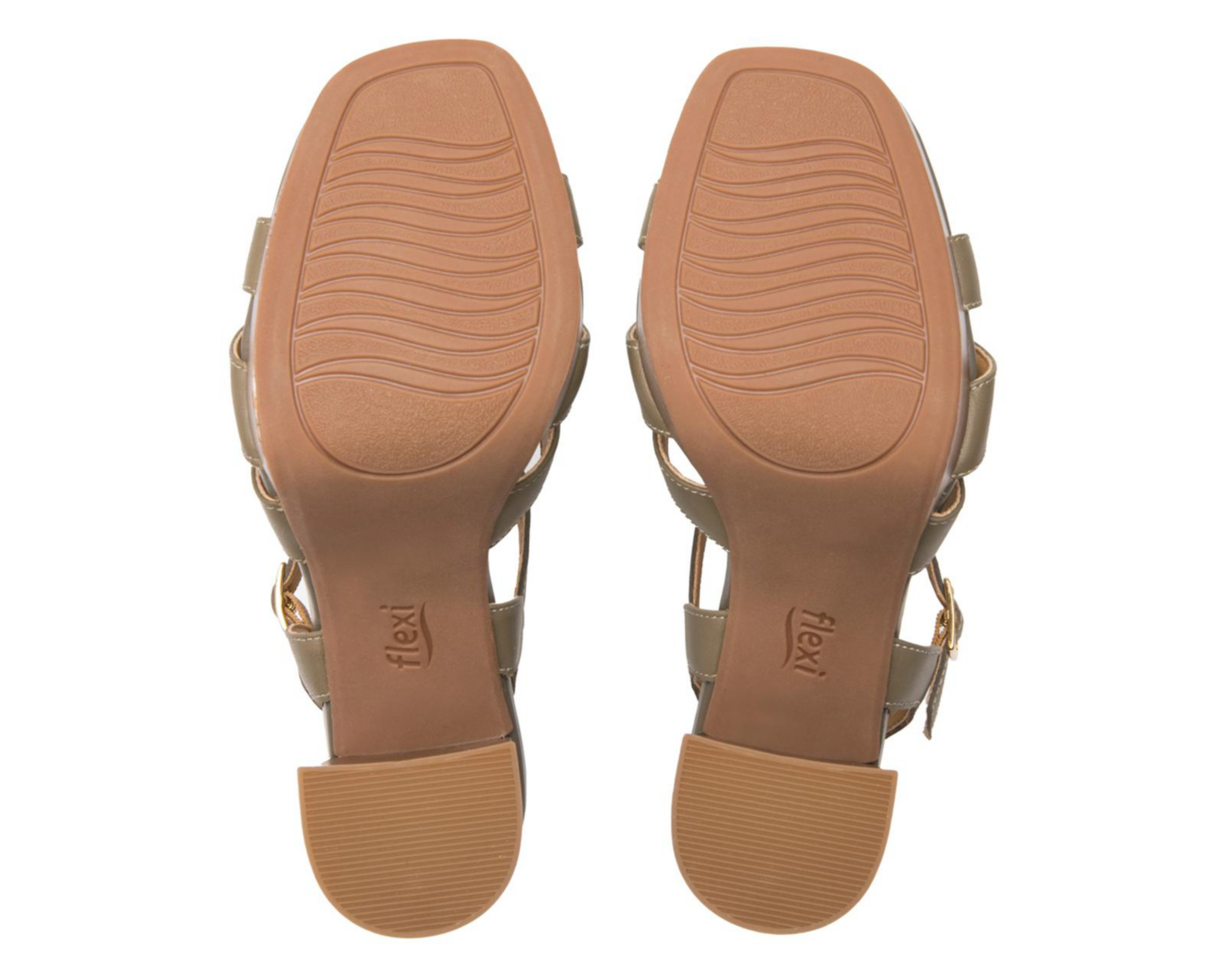 Foto 3 pulgar | Sandalias de Tacón Flexi de Piel para Mujer