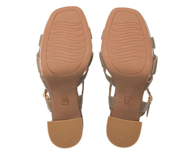 Foto 2 | Sandalias de Tacón Flexi de Piel para Mujer