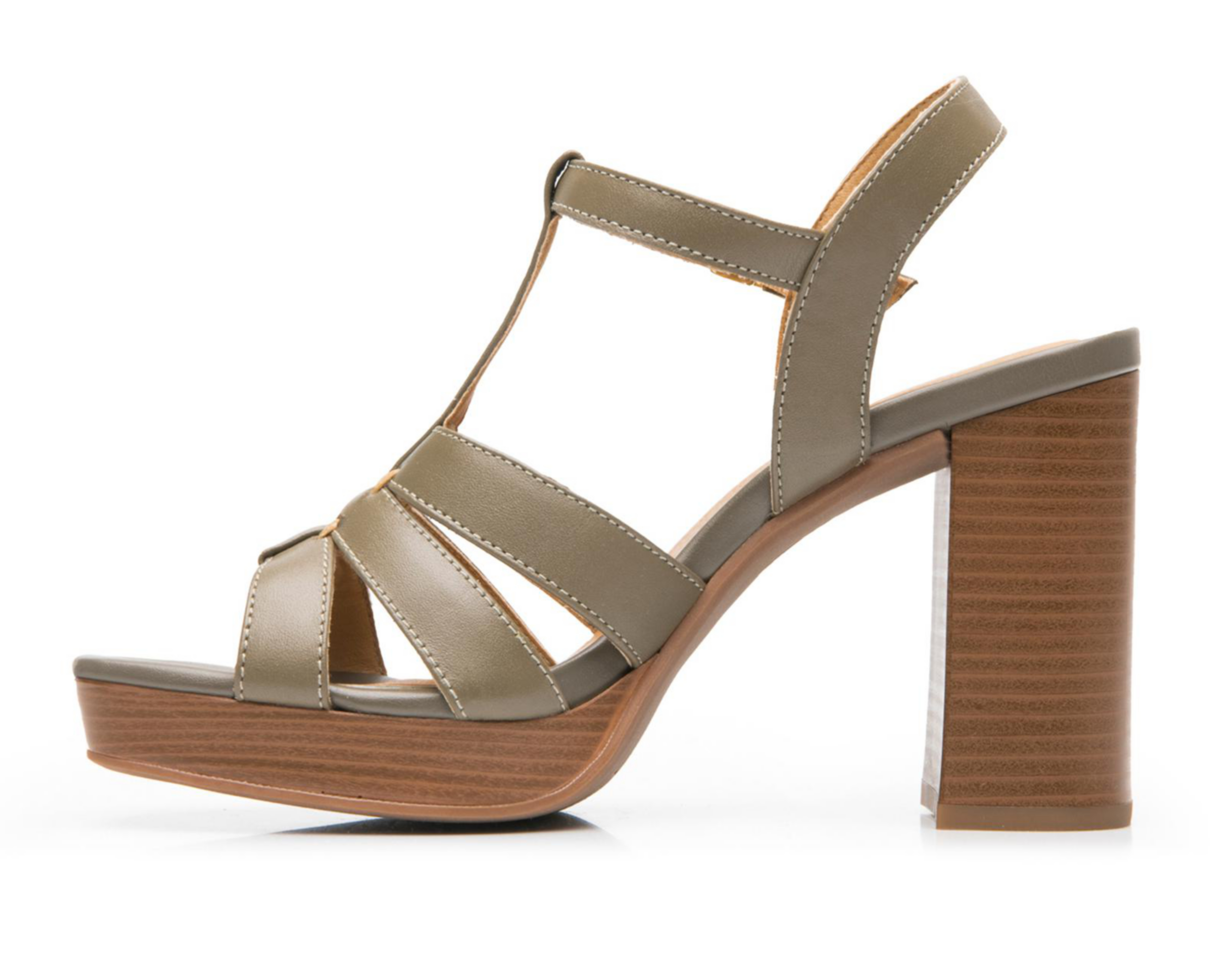 Foto 4 | Sandalias de Tacón Flexi de Piel para Mujer
