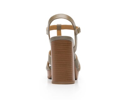 Foto 6 | Sandalias de Tacón Flexi de Piel para Mujer