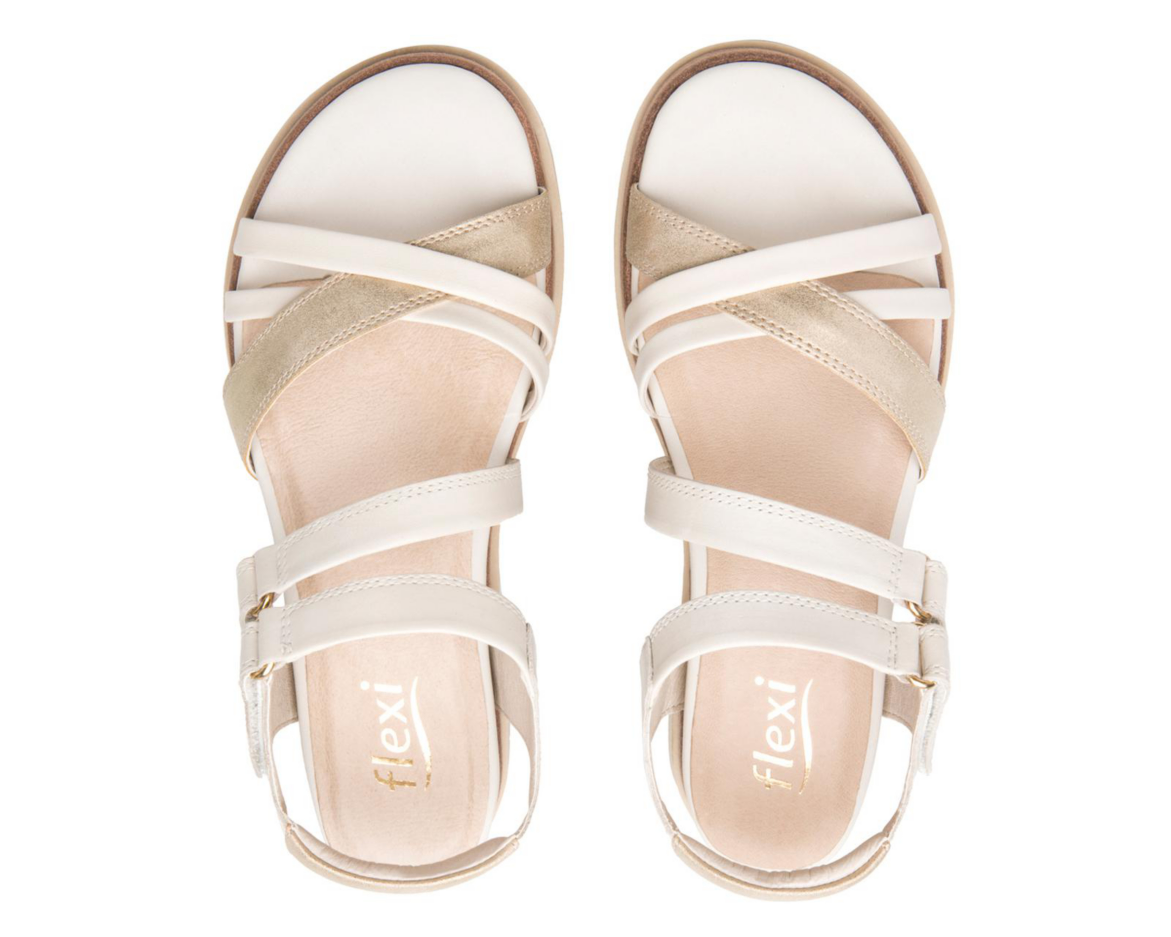 Foto 4 pulgar | Sandalias Casuales Flexi de Piel para Mujer