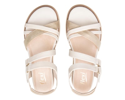 Foto 3 | Sandalias Casuales Flexi de Piel para Mujer