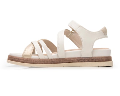 Foto 4 | Sandalias Casuales Flexi de Piel para Mujer
