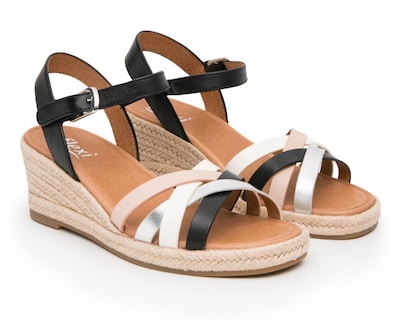 Foto 1 | Sandalias Confort Flexi de Piel para Mujer