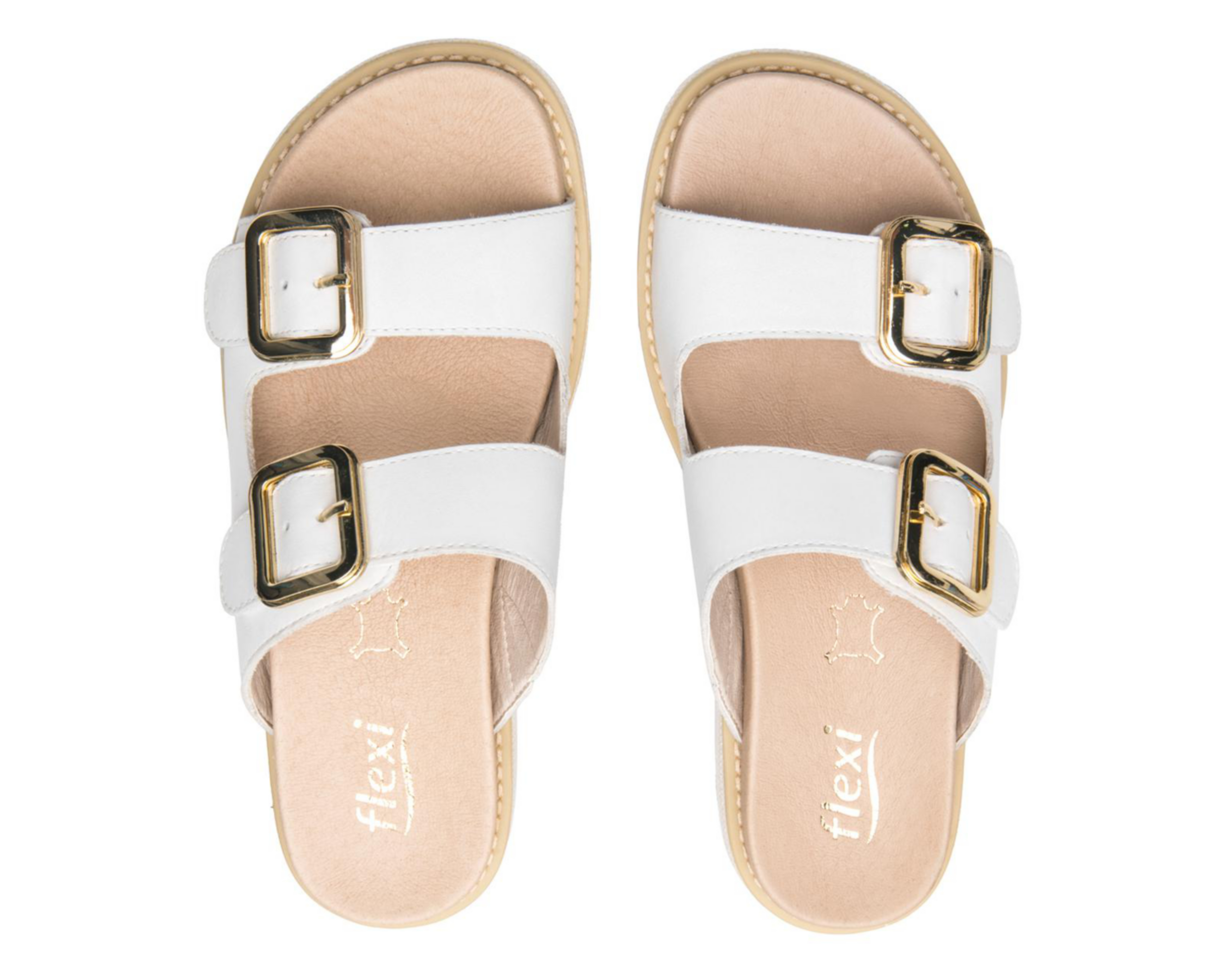 Foto 4 pulgar | Sandalias Casuales Flexi de Piel para Mujer