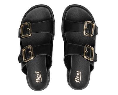 Foto 3 | Sandalias Casuales Flexi de Piel para Mujer