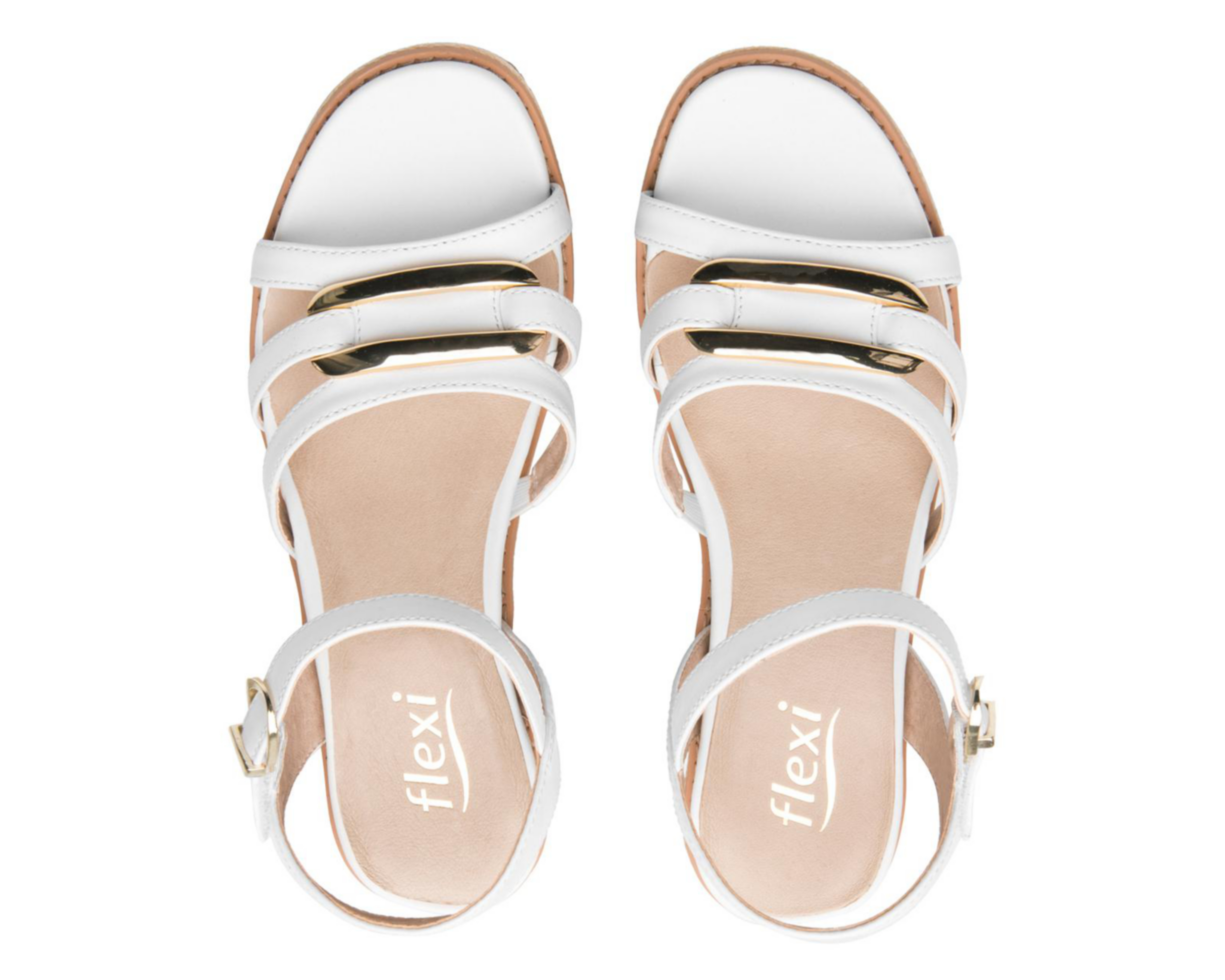 Foto 4 pulgar | Sandalias Casuales Flexi de Piel para Mujer