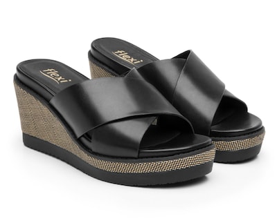Foto 1 | Sandalias Casuales Flexi de Piel para Mujer
