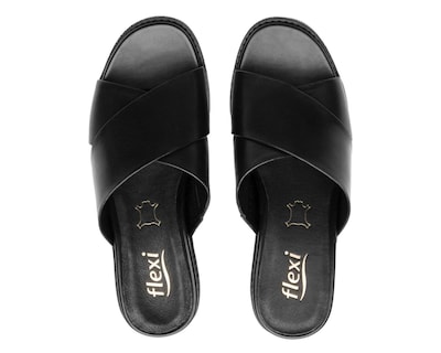 Foto 3 | Sandalias Casuales Flexi de Piel para Mujer