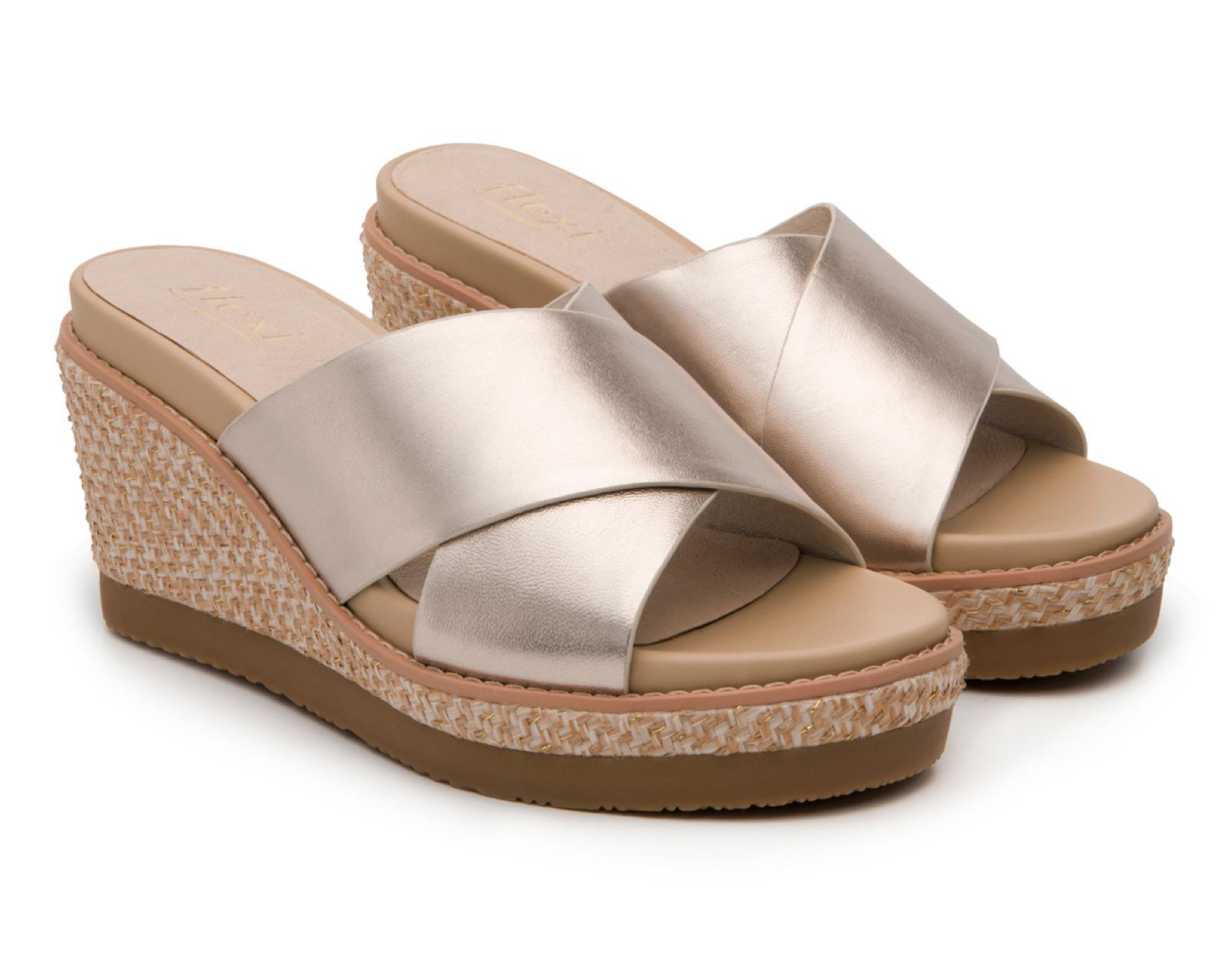 Foto 2 pulgar | Sandalias Casuales Flexi de Piel para Mujer