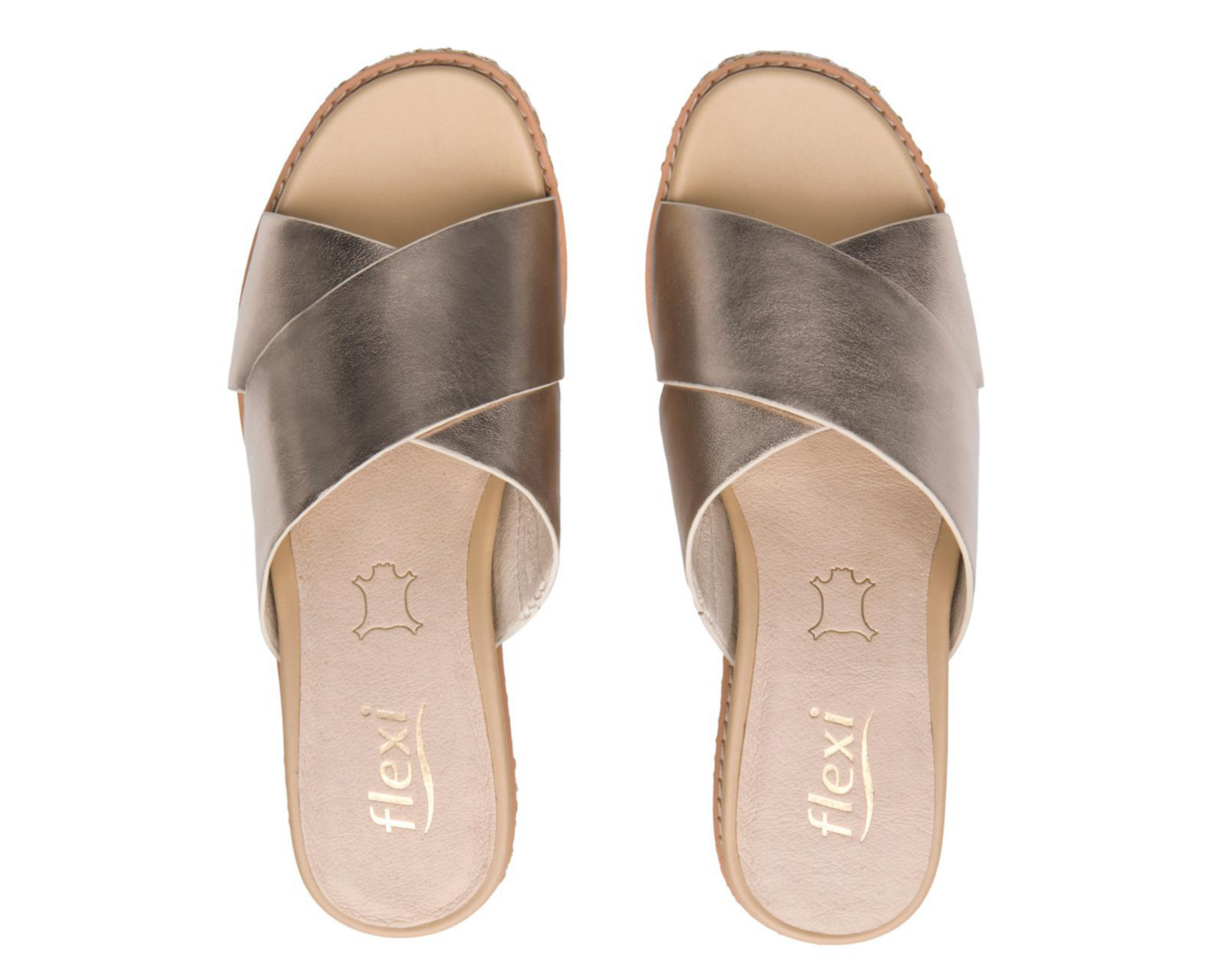 Foto 4 pulgar | Sandalias Casuales Flexi de Piel para Mujer