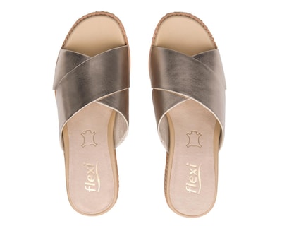 Foto 3 | Sandalias Casuales Flexi de Piel para Mujer