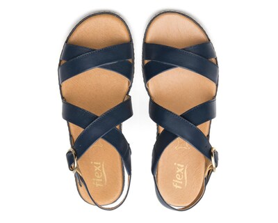 Foto 3 | Sandalias Confort Flexi de Piel para Mujer