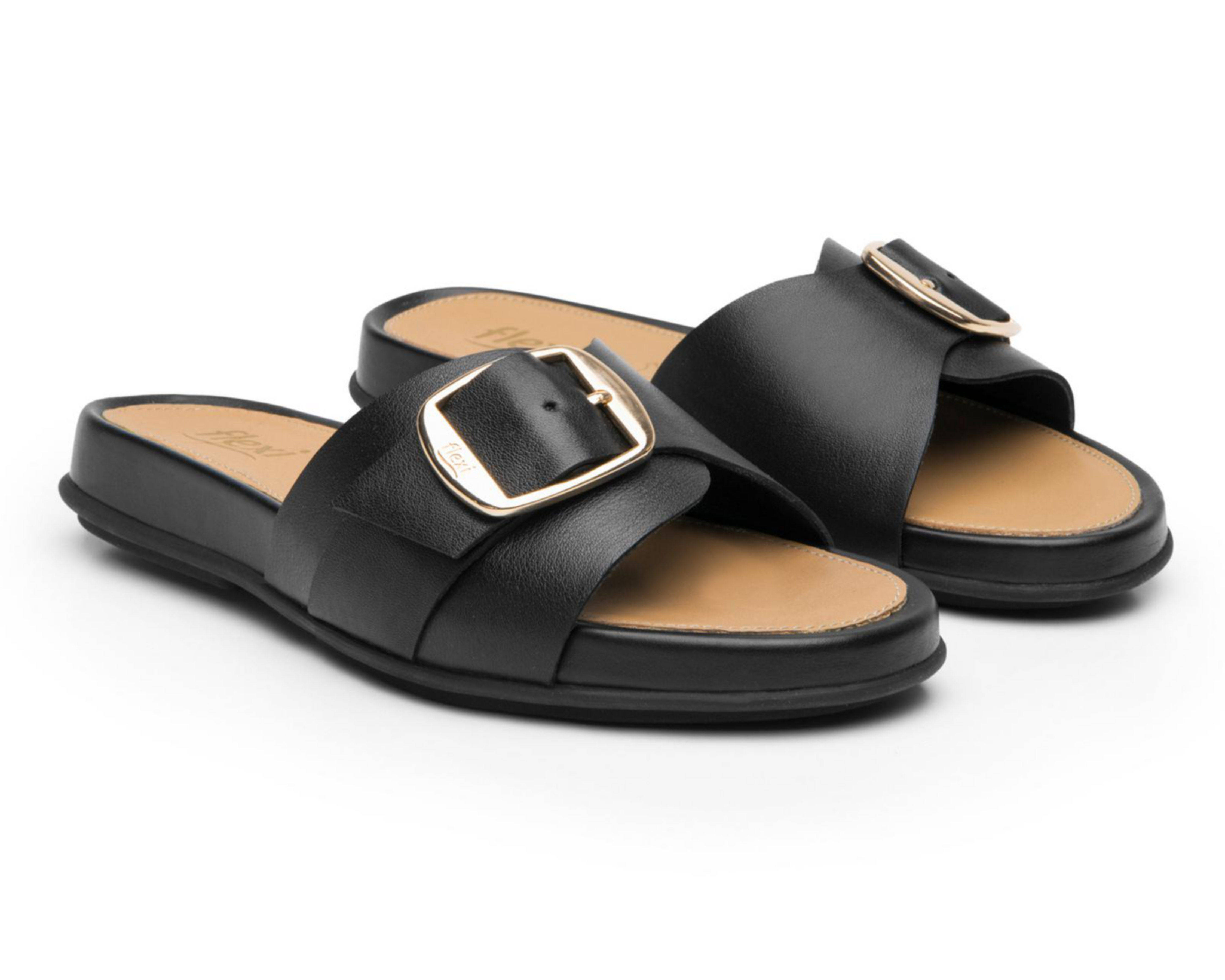 Foto 1 | Sandalias Confort Flexi de Piel para Mujer