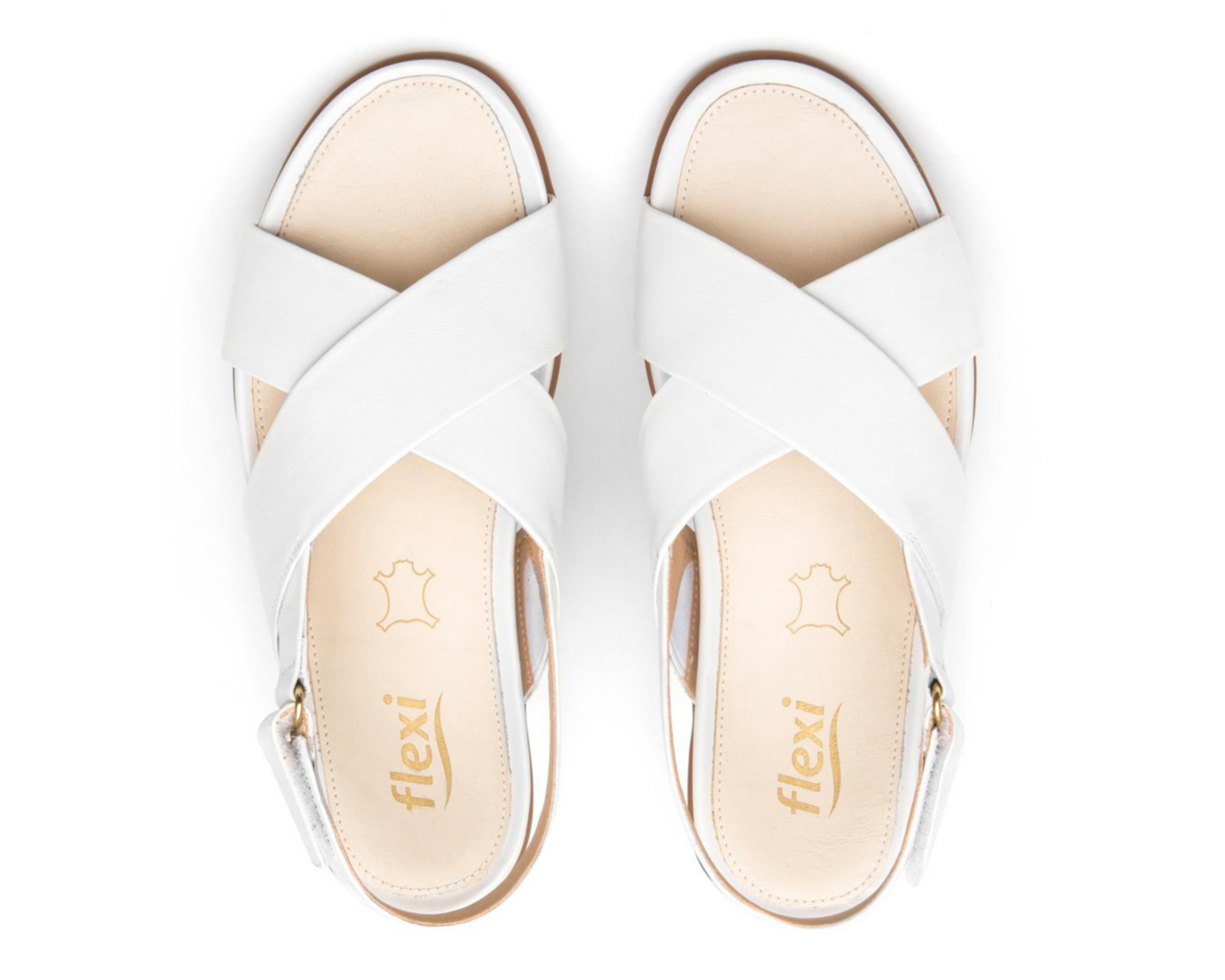 Foto 4 pulgar | Sandalias Confort Flexi de Piel para Mujer