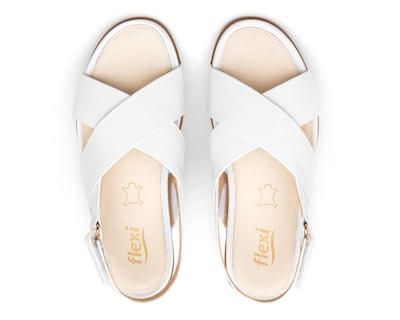 Foto 3 | Sandalias Confort Flexi de Piel para Mujer
