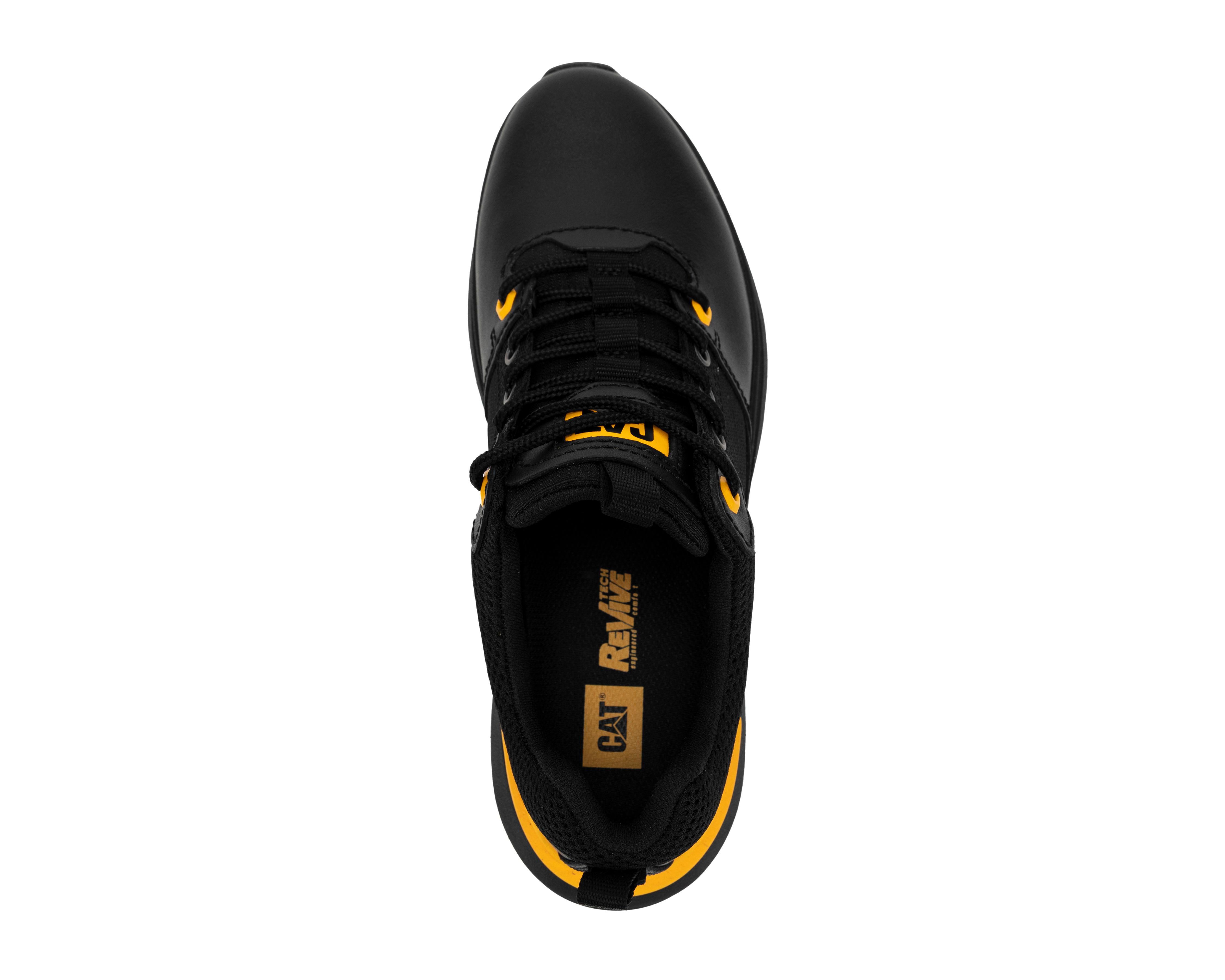Foto 6 pulgar | Tenis CAT Colorado de Piel para Hombre