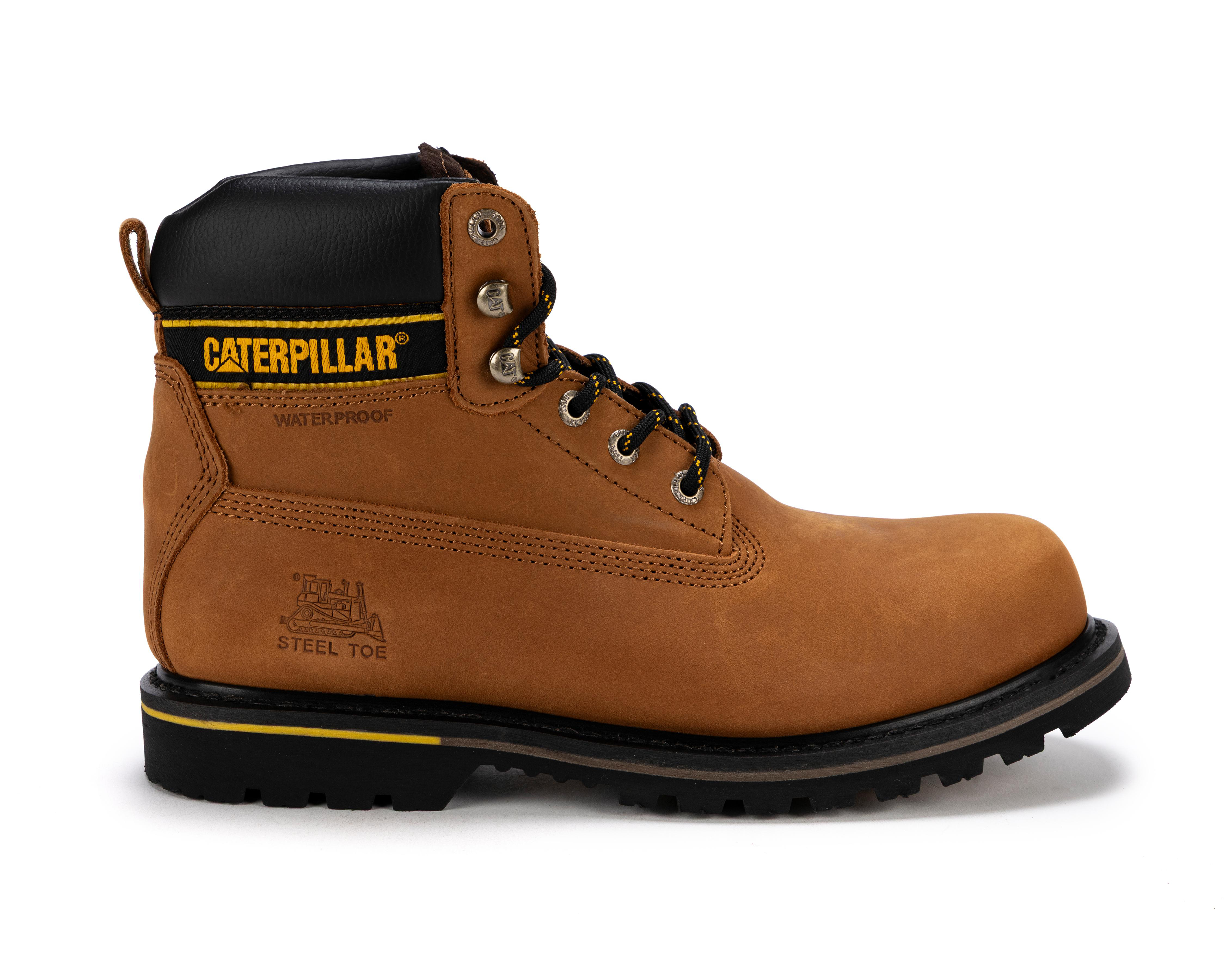 Foto 3 pulgar | Botas de Trabajo CAT Holton de Piel para Hombre