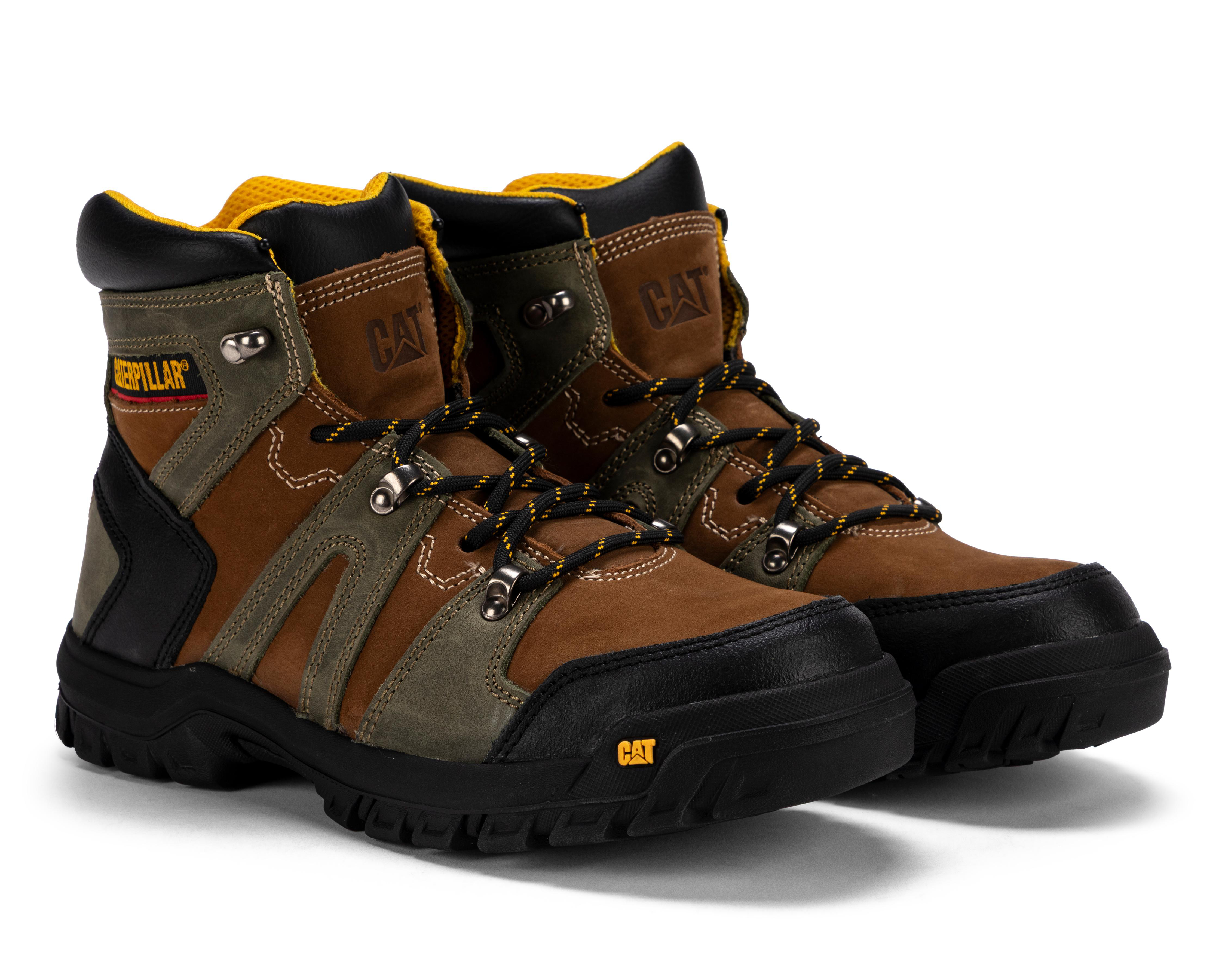 Foto 2 pulgar | Botas de Trabajo CAT Threshold Hiker de Piel para Hombre