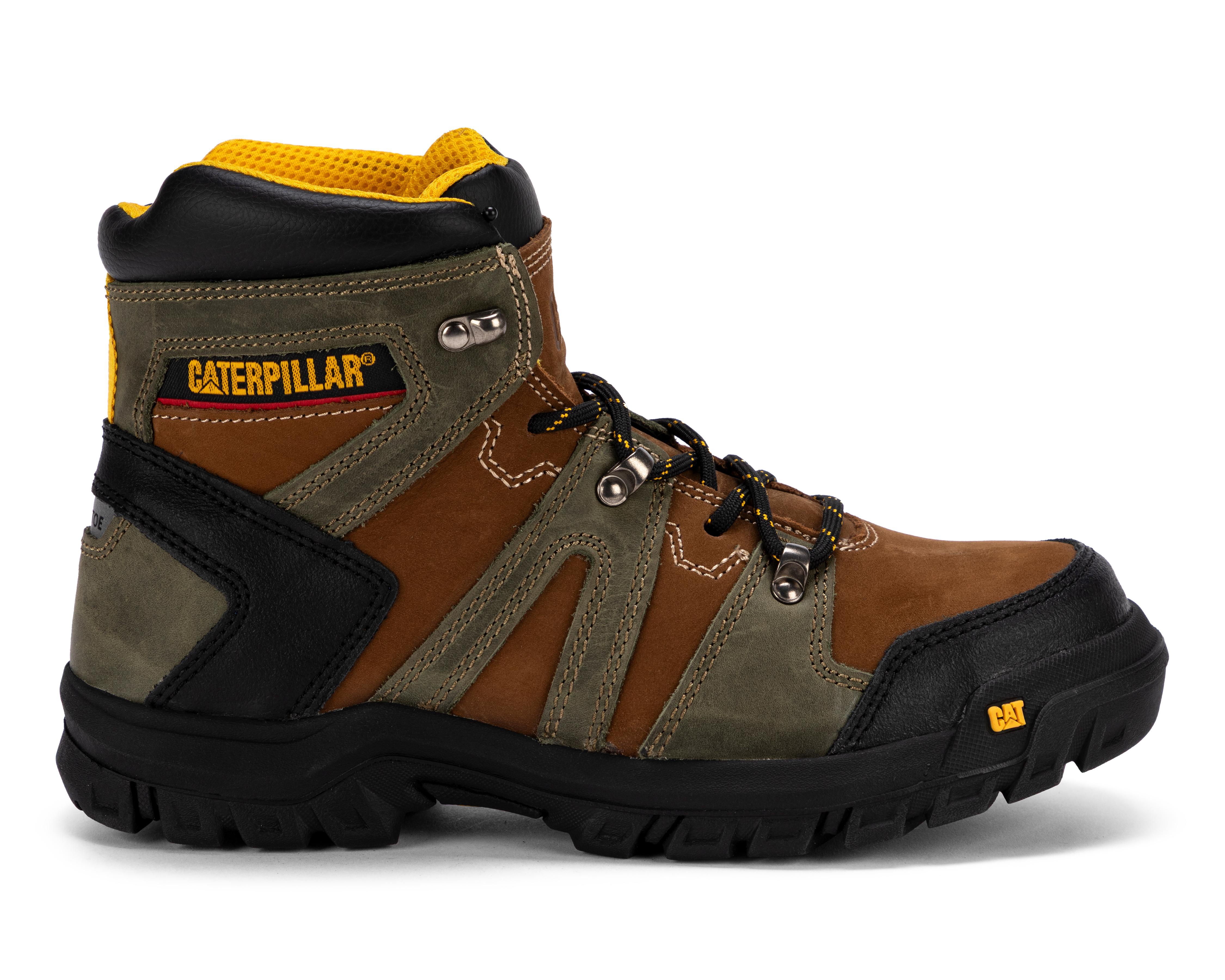 Foto 3 pulgar | Botas de Trabajo CAT Threshold Hiker de Piel para Hombre