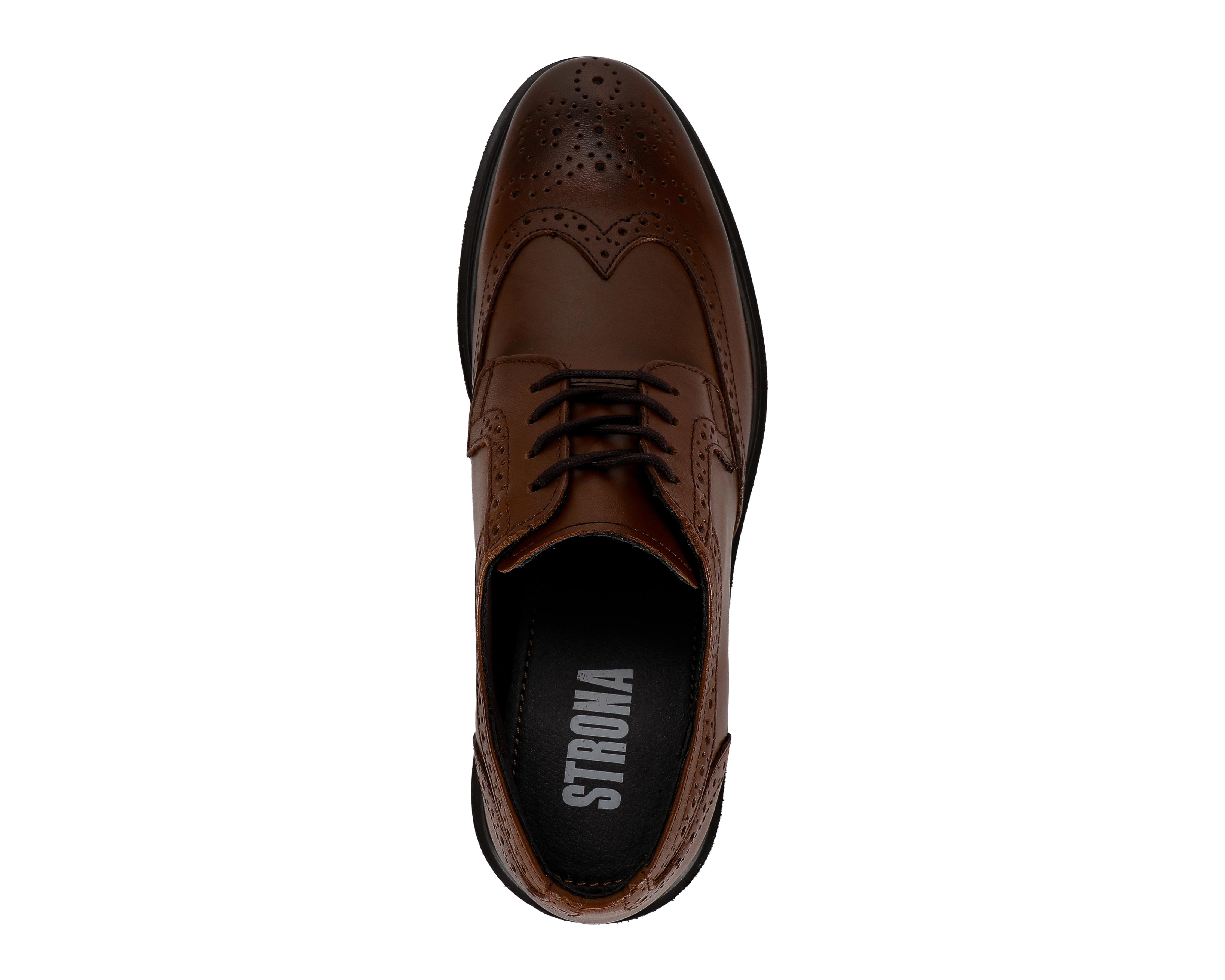 Foto 6 pulgar | Zapatos Casuales Strona de Piel para Hombre