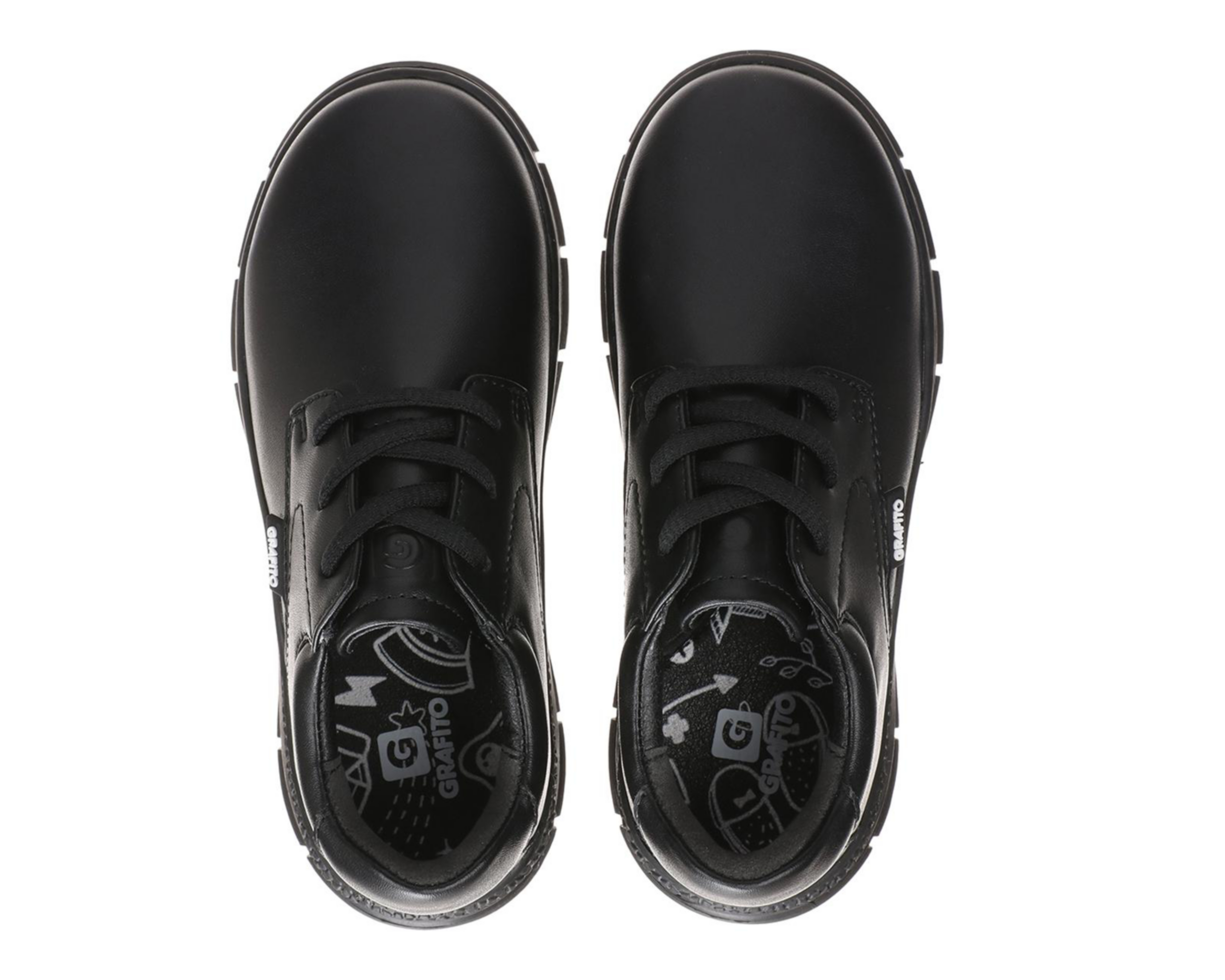 Foto 3 | Zapatos Escolares Grafito para Niño