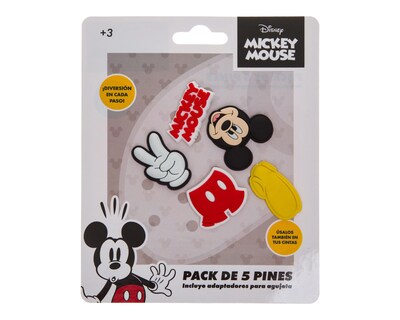 Foto 3 | Paquete de Pines para Calzado Disney Mickey Mouse 5 Piezas
