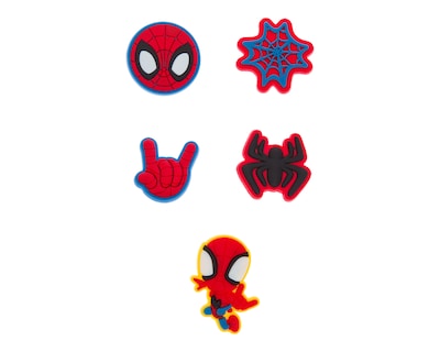 Foto 1 | Paquete de Pines para Calzado Marvel Spiderman 5 Piezas
