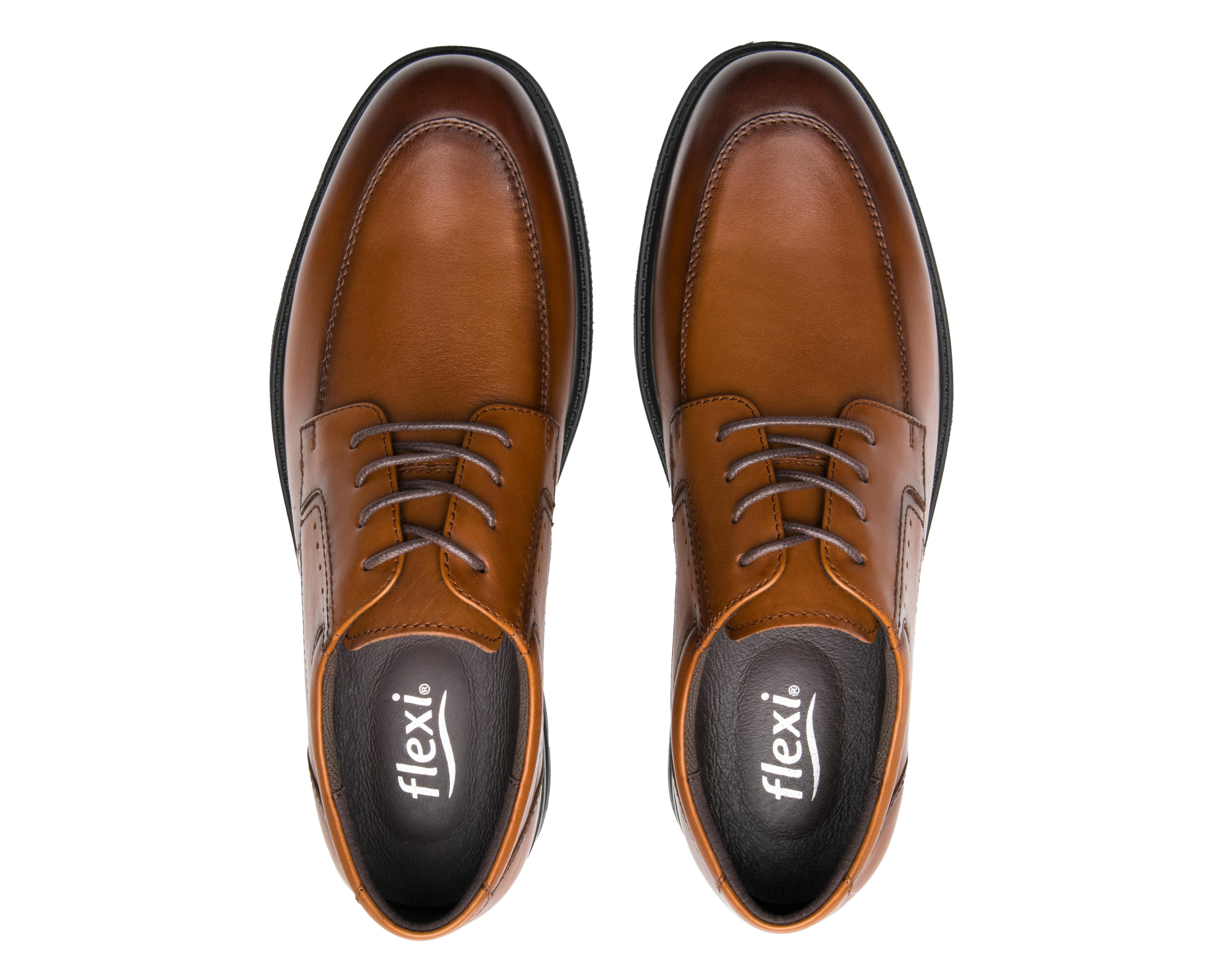 Foto 4 pulgar | Zapatos de Vestir Flexi de Piel para Hombre