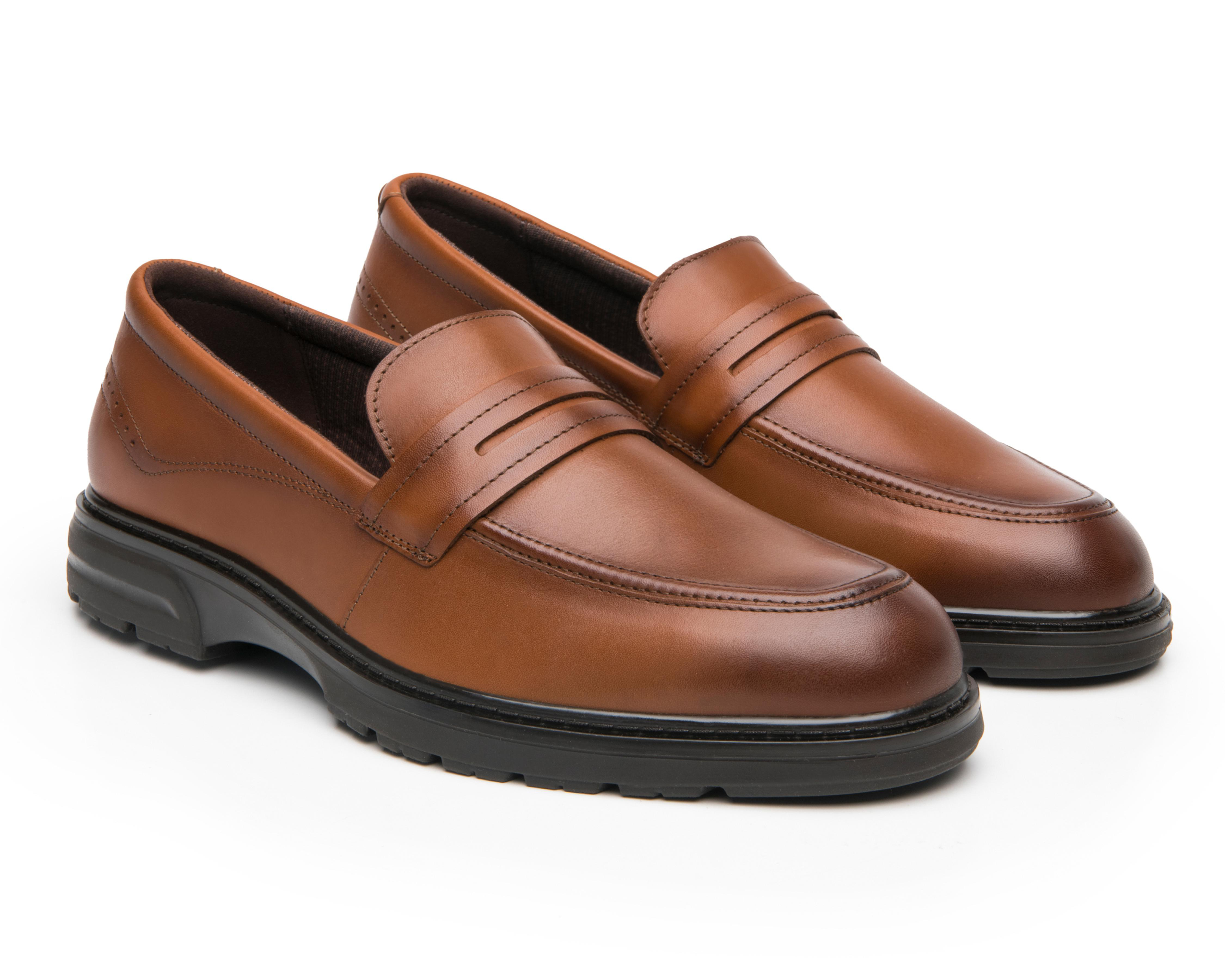 Foto 2 pulgar | Zapatos de Vestir Flexi de Piel para Hombre
