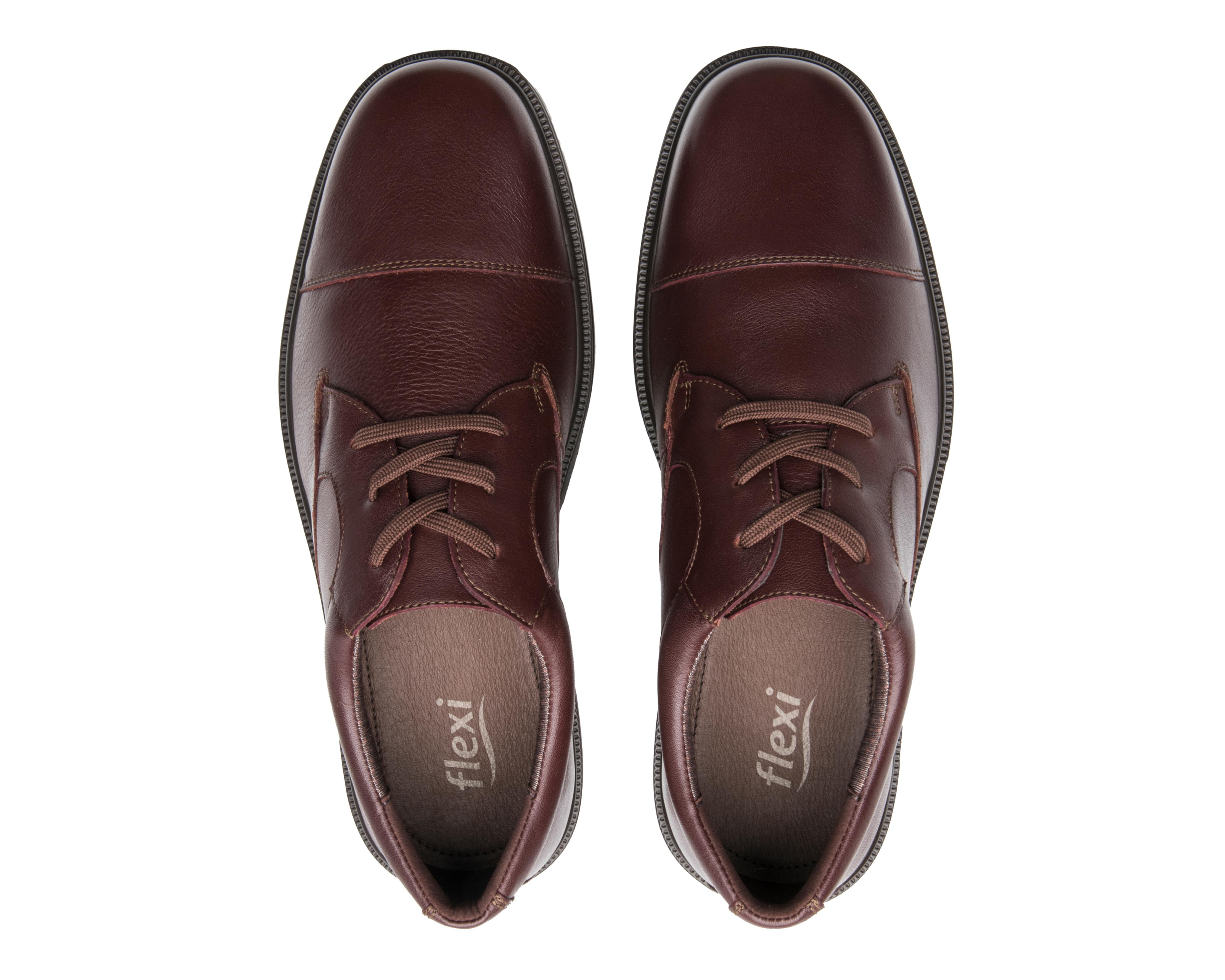 Foto 4 pulgar | Zapatos Casuales Flexi de Piel para Hombre