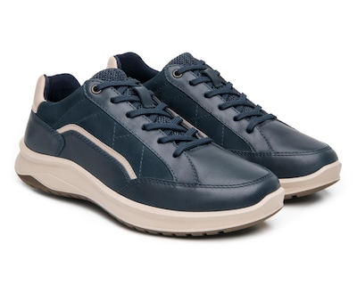 Foto 1 | Tenis Casuales Flexi de Piel para Hombre