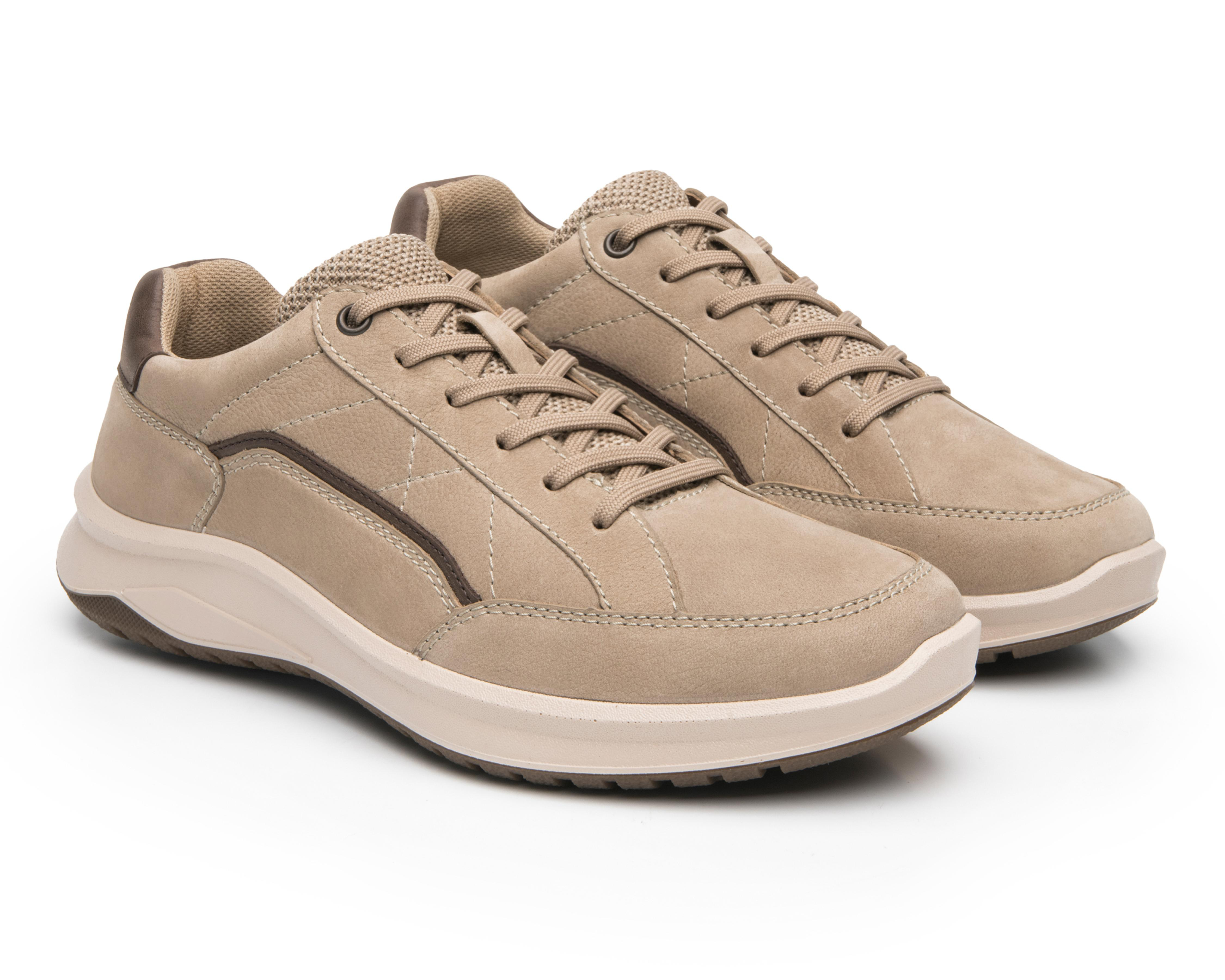 Tenis Casuales Flexi de Piel para Hombre