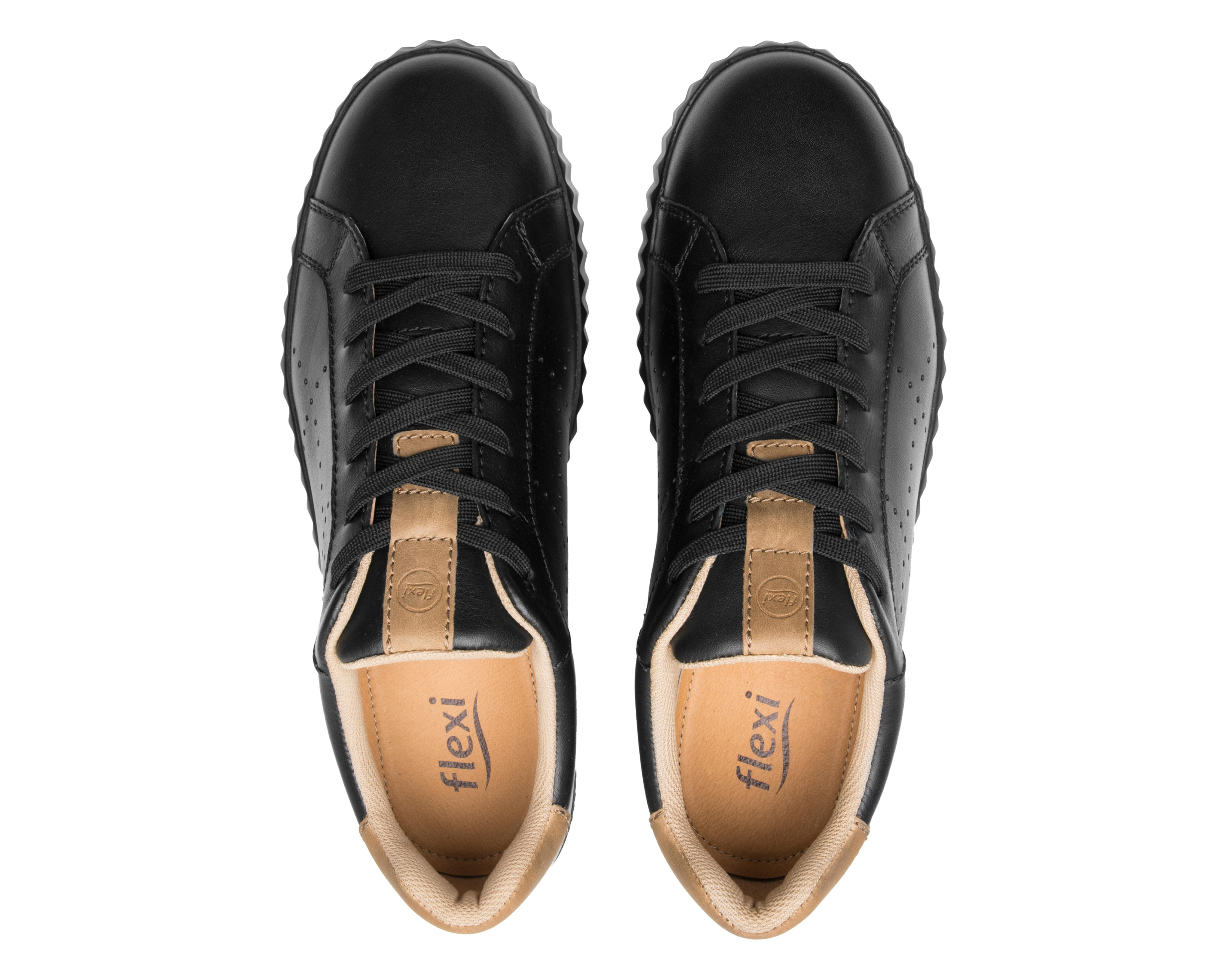 Foto 4 pulgar | Tenis Casuales Flexi de Piel para Hombre