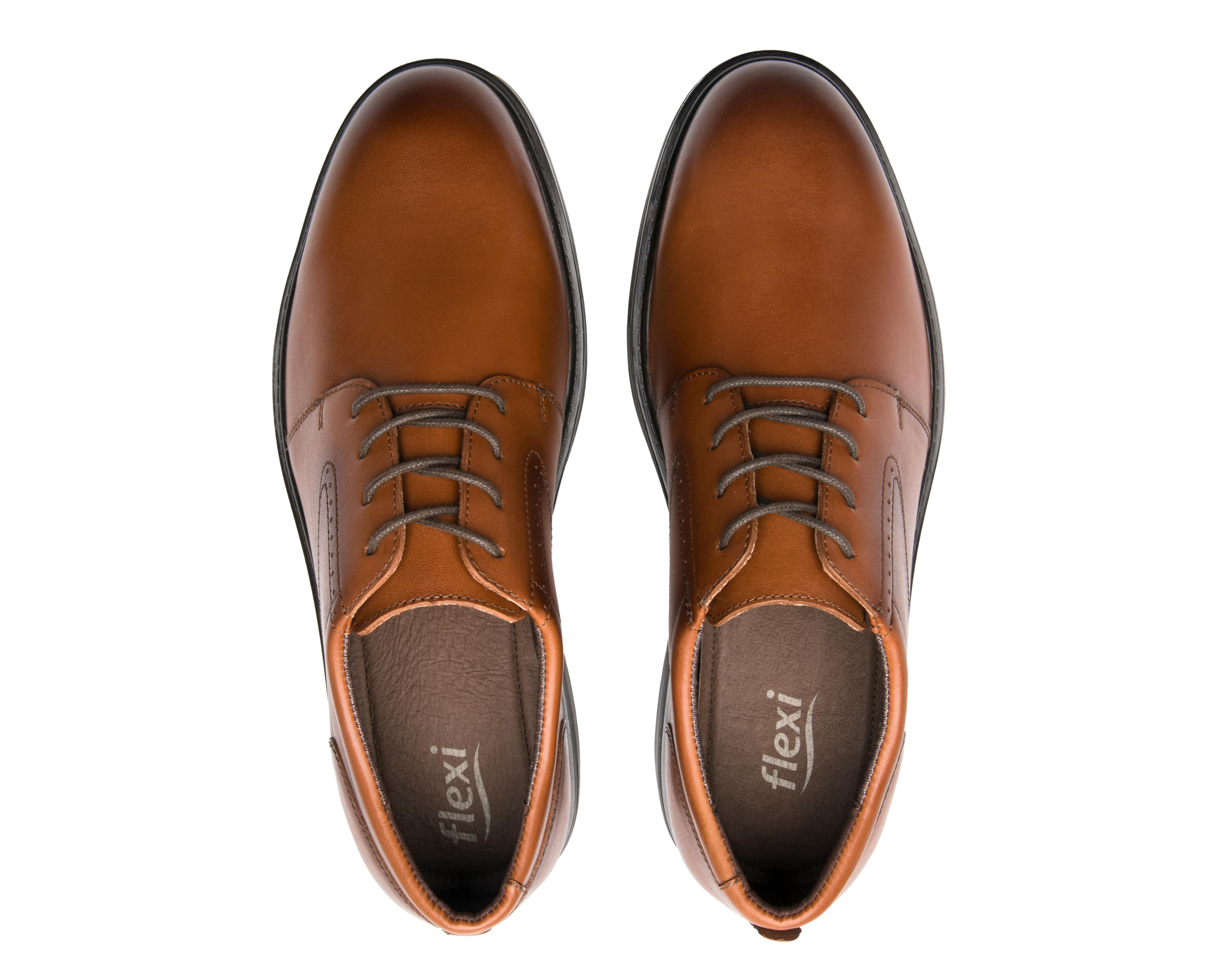 Foto 4 pulgar | Zapatos Casuales Flexi de Piel para Hombre