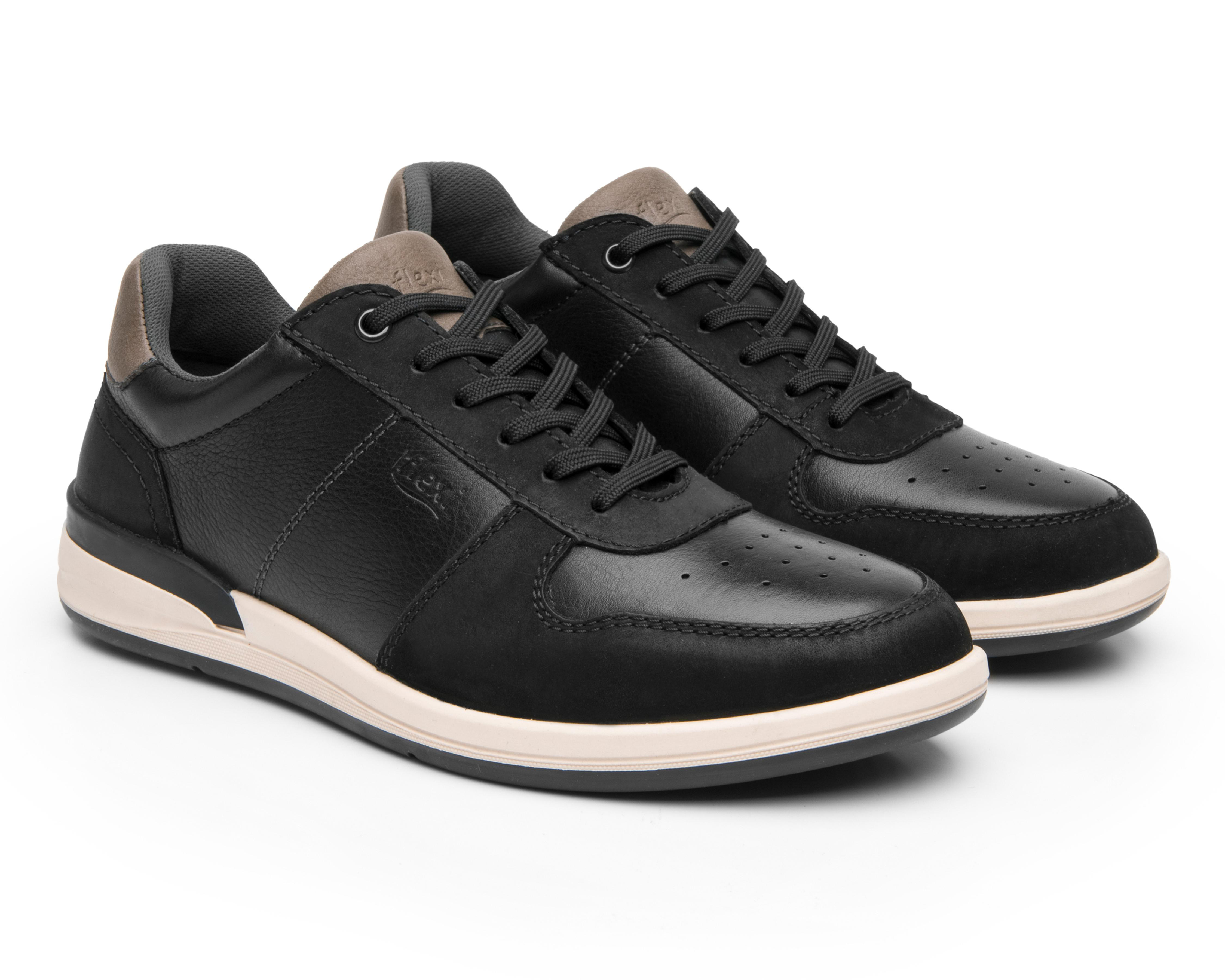Foto 2 pulgar | Zapatos Casuales Flexi de Piel para Hombre