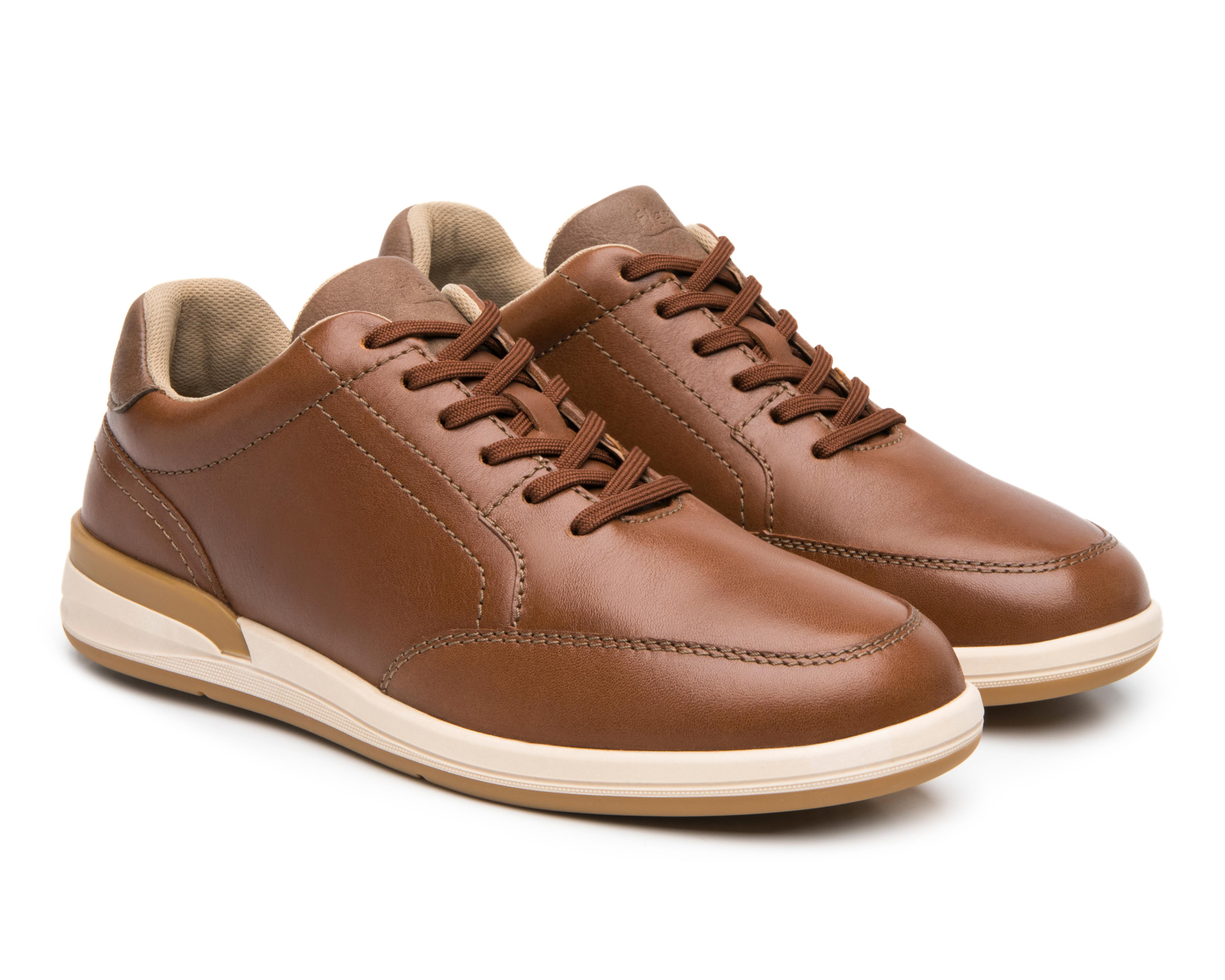 Foto 2 pulgar | Zapatos Casuales Flexi de Piel para Hombre