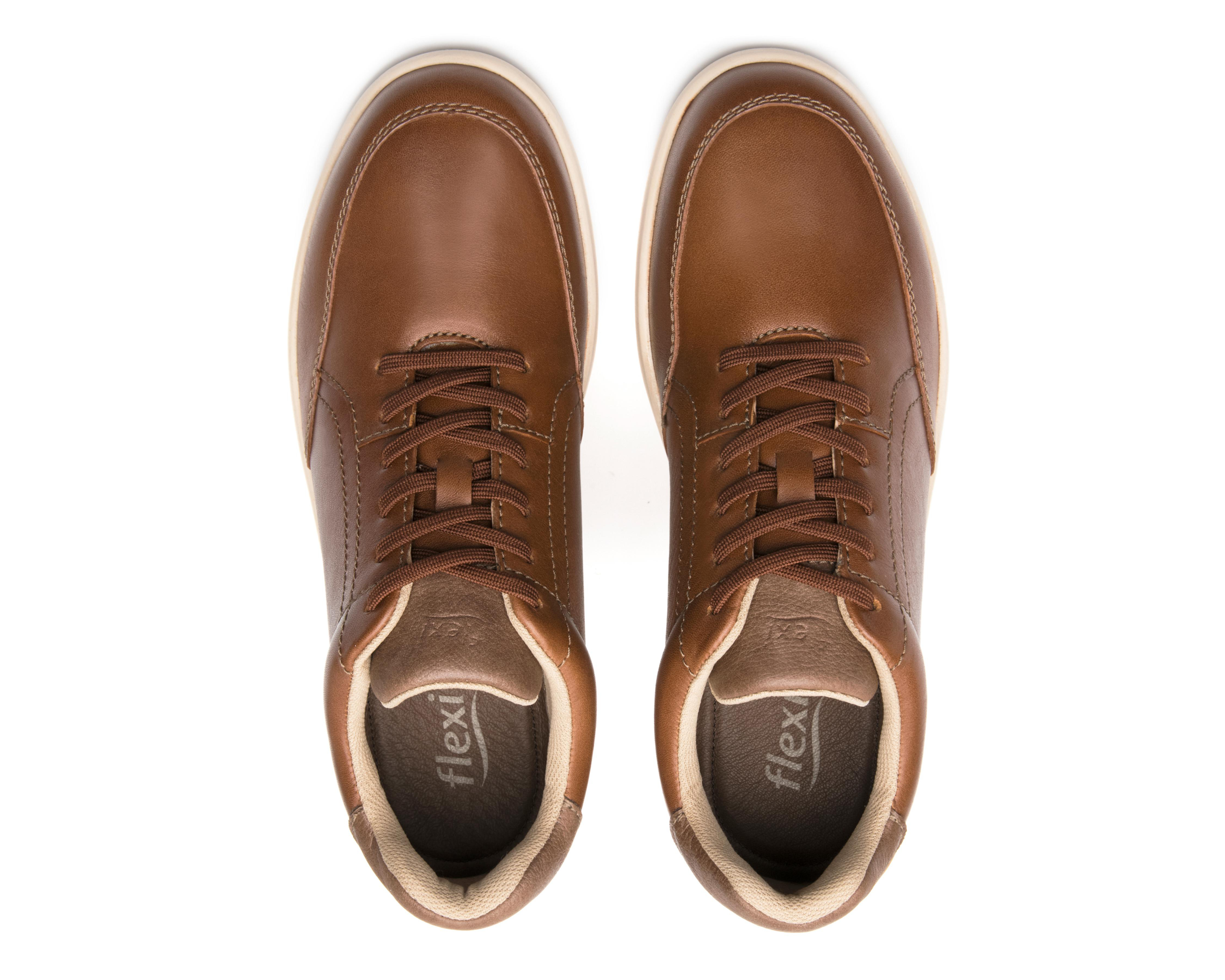 Foto 4 pulgar | Zapatos Casuales Flexi de Piel para Hombre