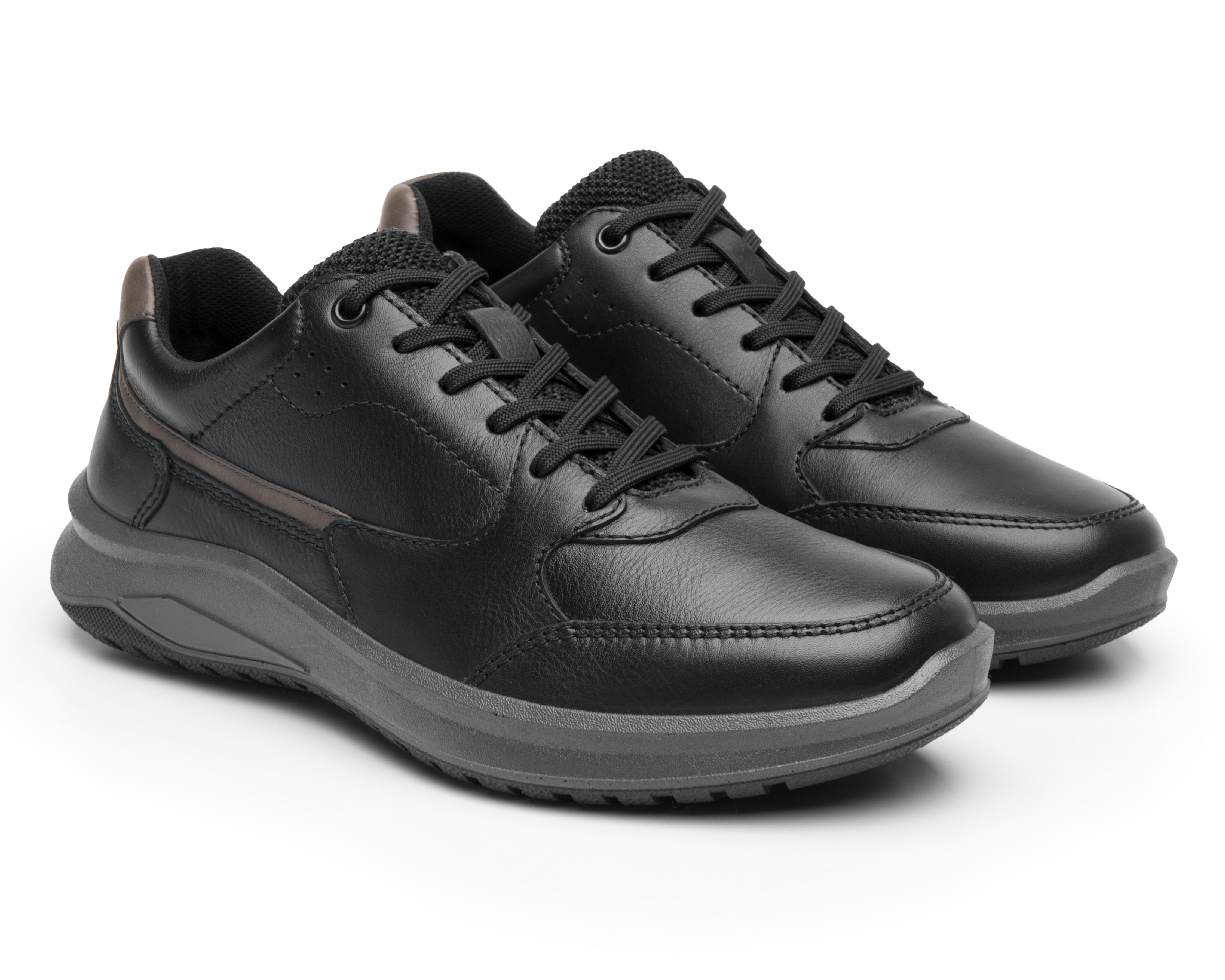 Foto 2 pulgar | Tenis Casuales Flexi de Piel para Hombre