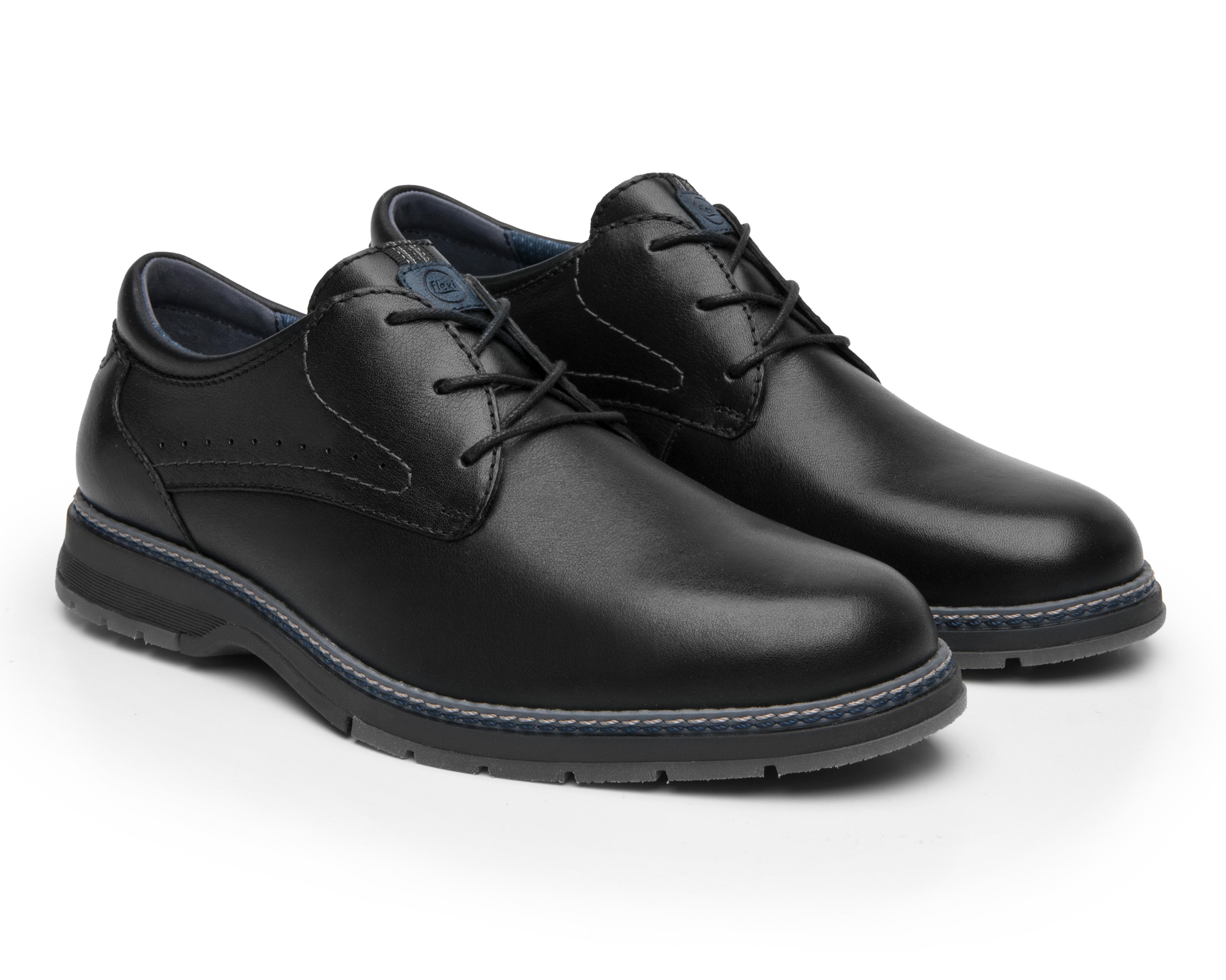 Foto 2 pulgar | Zapatos Casuales Flexi de Piel para Hombre