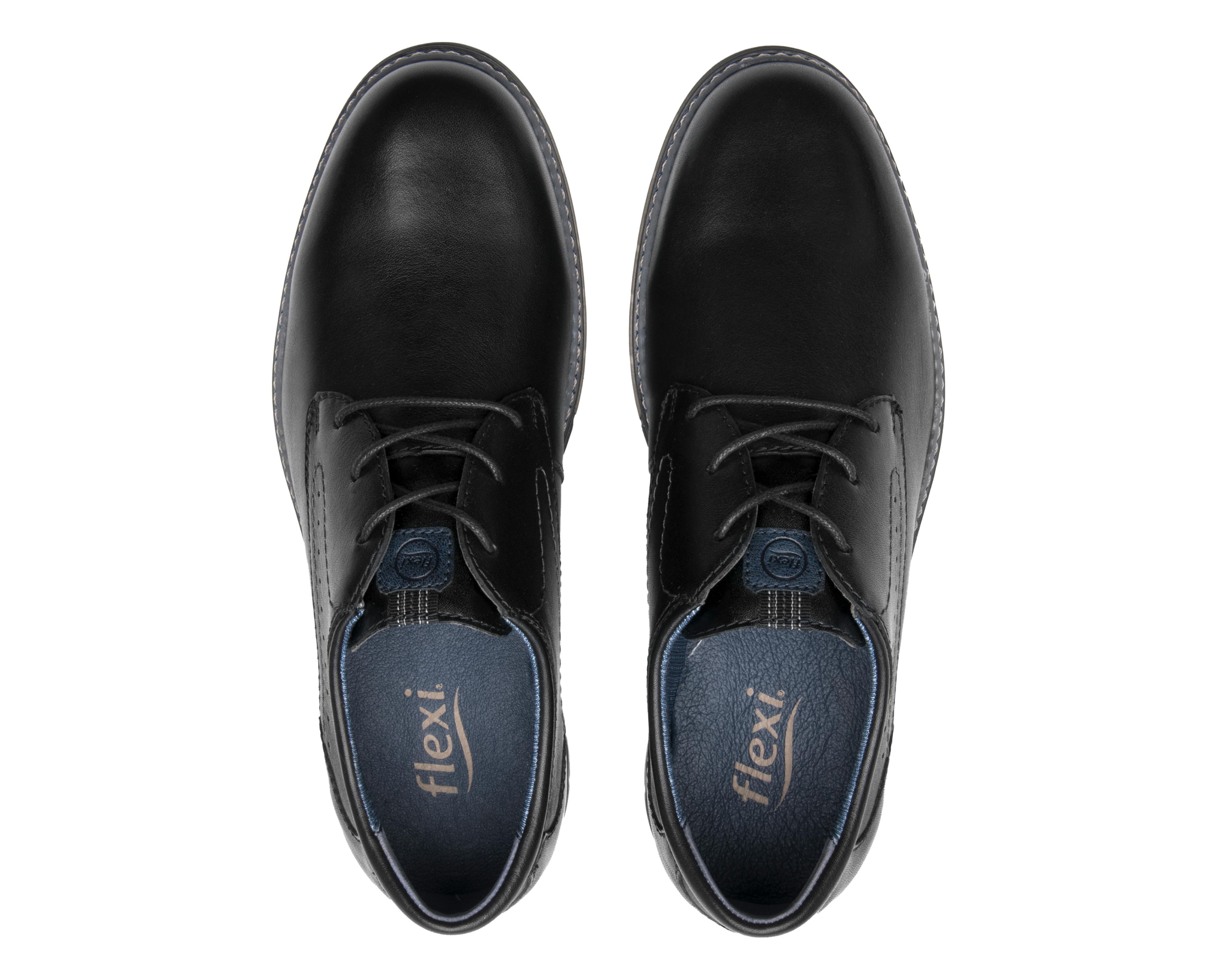 Foto 4 pulgar | Zapatos Casuales Flexi de Piel para Hombre