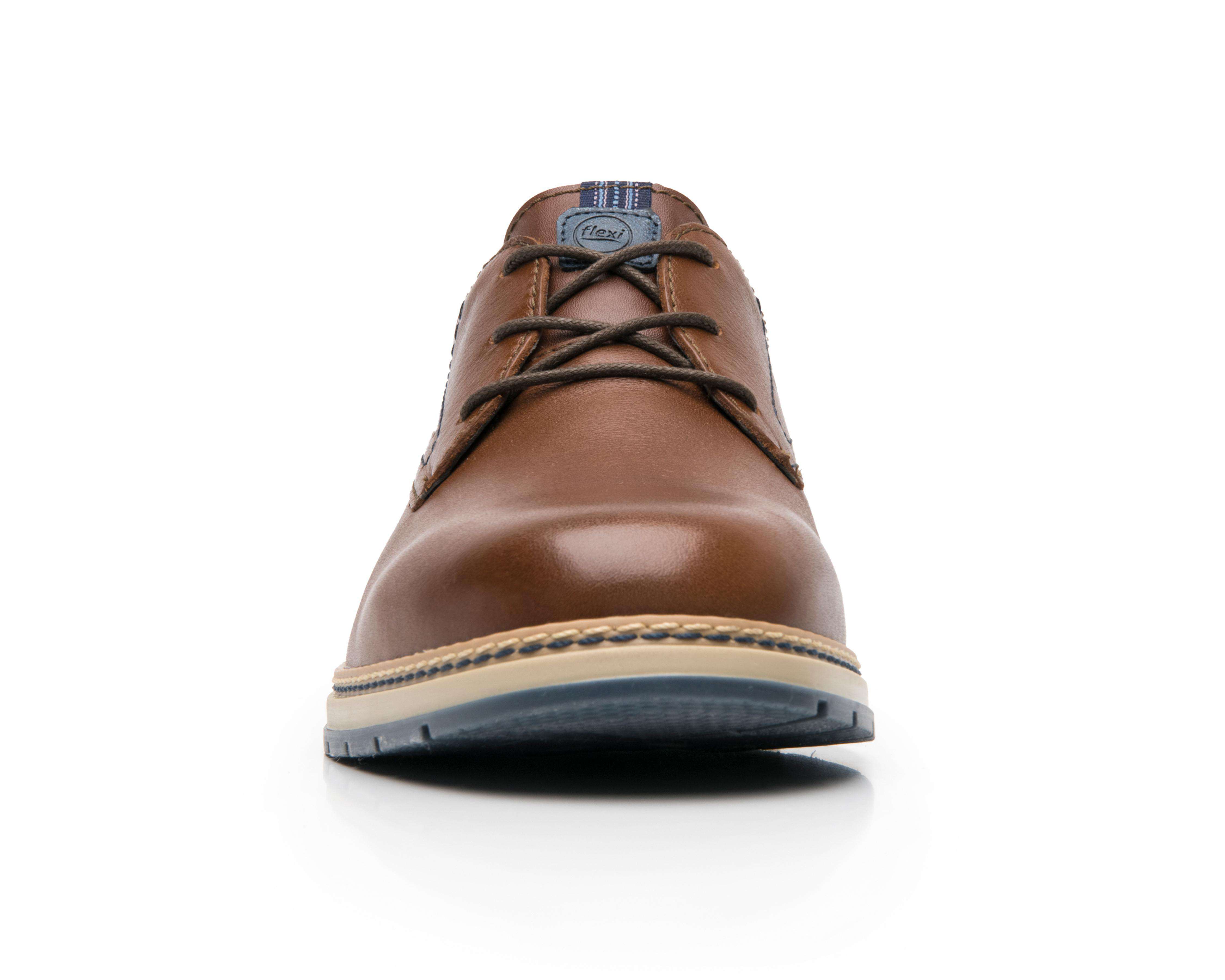 Foto 6 pulgar | Zapatos Casuales Flexi de Piel para Hombre