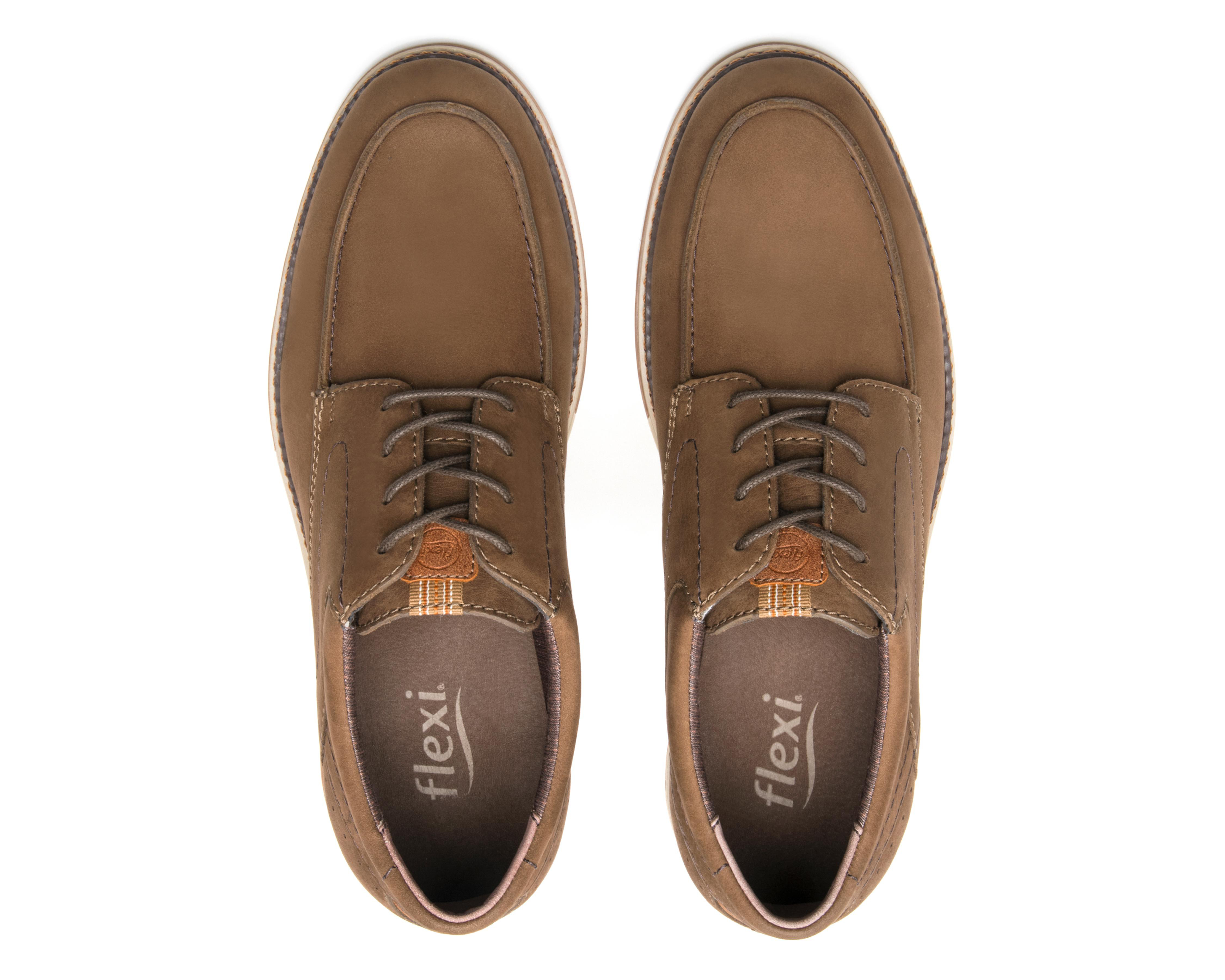 Foto 3 | Zapatos Casuales Flexi de Piel para Hombre