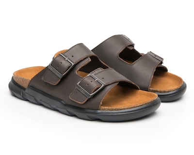 Foto 1 | Sandalias Casuales Flexi de Piel para Hombre