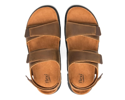 Foto 3 | Sandalias Casuales Flexi de Piel para Hombre