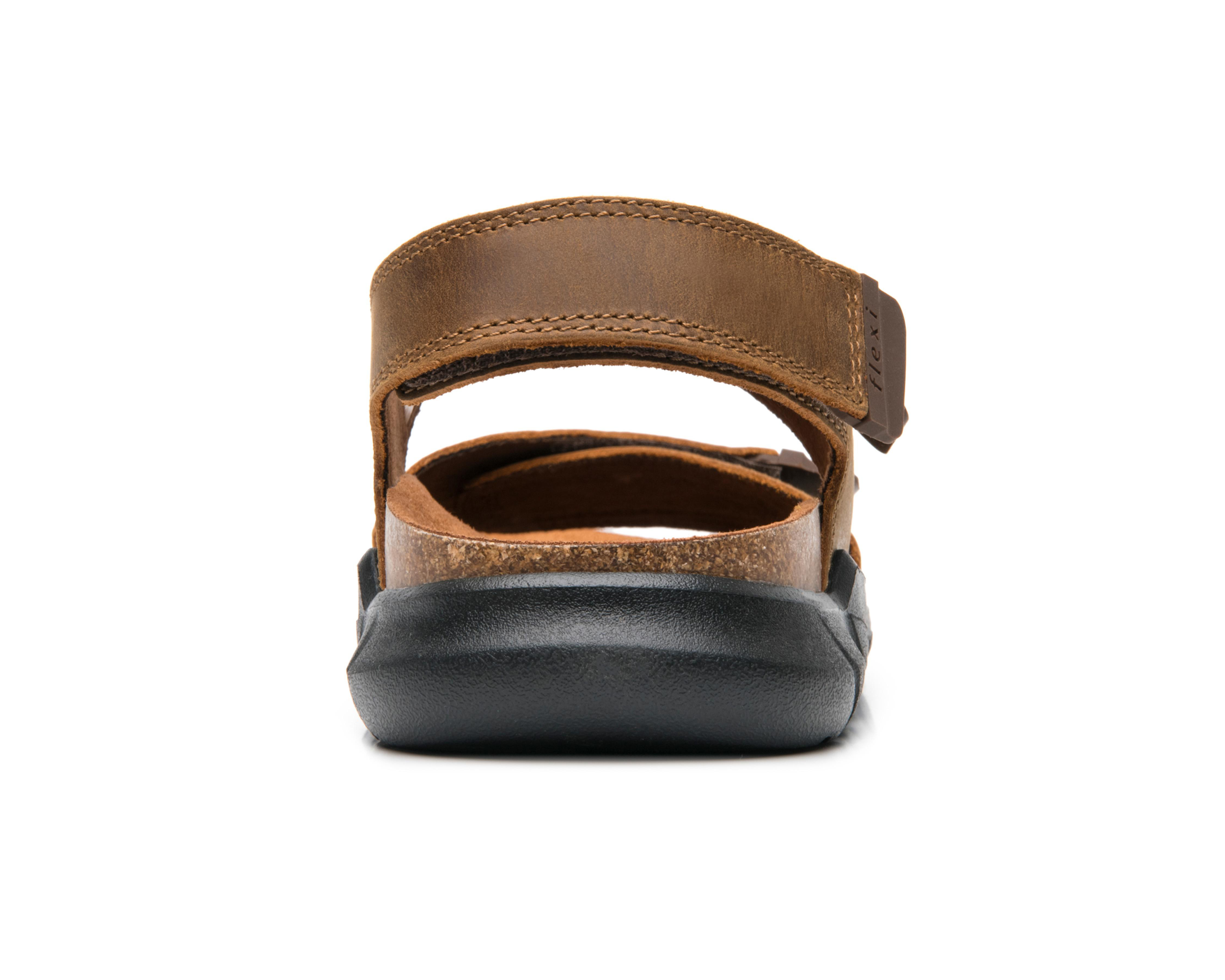 Foto 7 pulgar | Sandalias Casuales Flexi de Piel para Hombre
