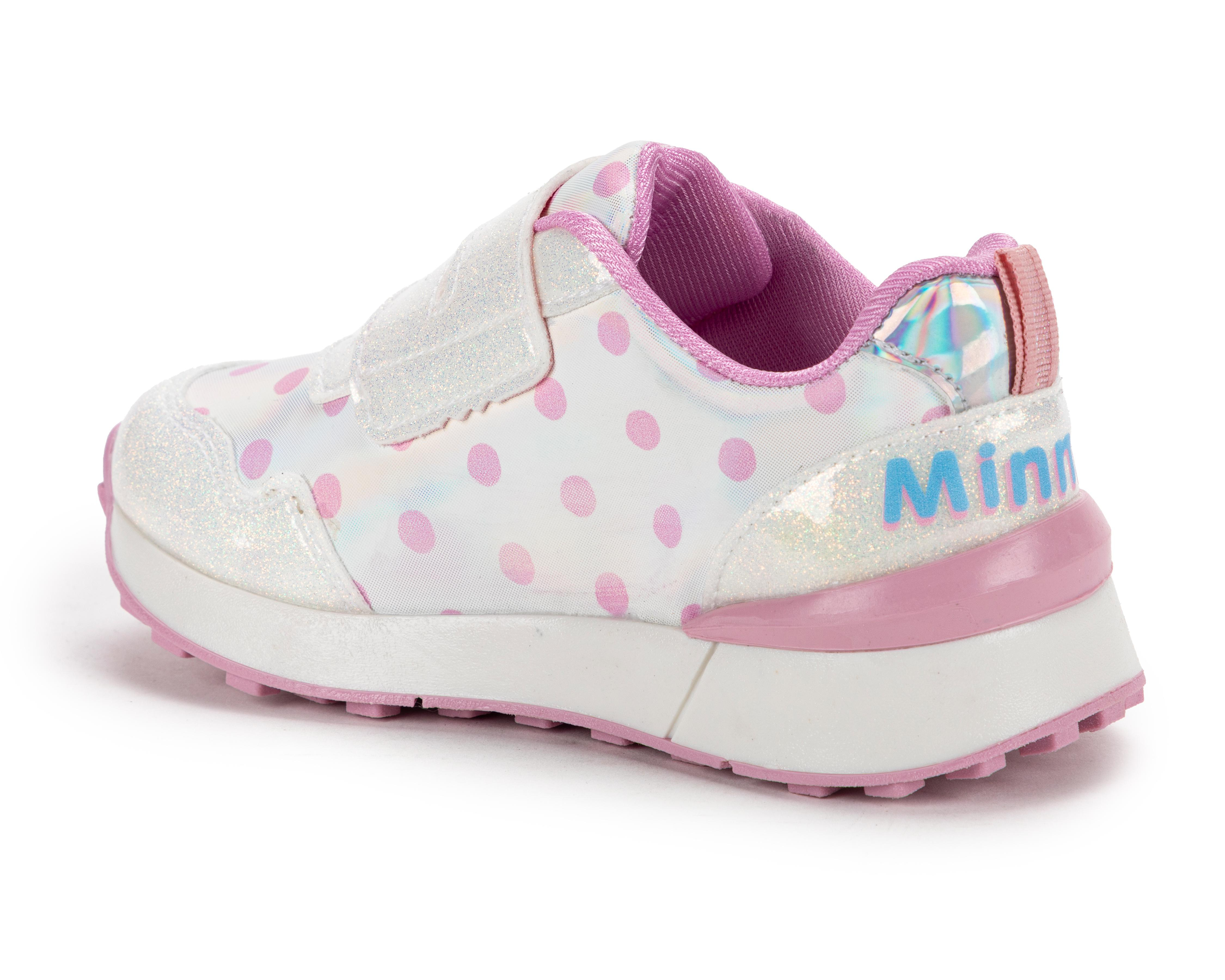 Foto 4 pulgar | Tenis Casuales Disney Minnie Mouse para Niña